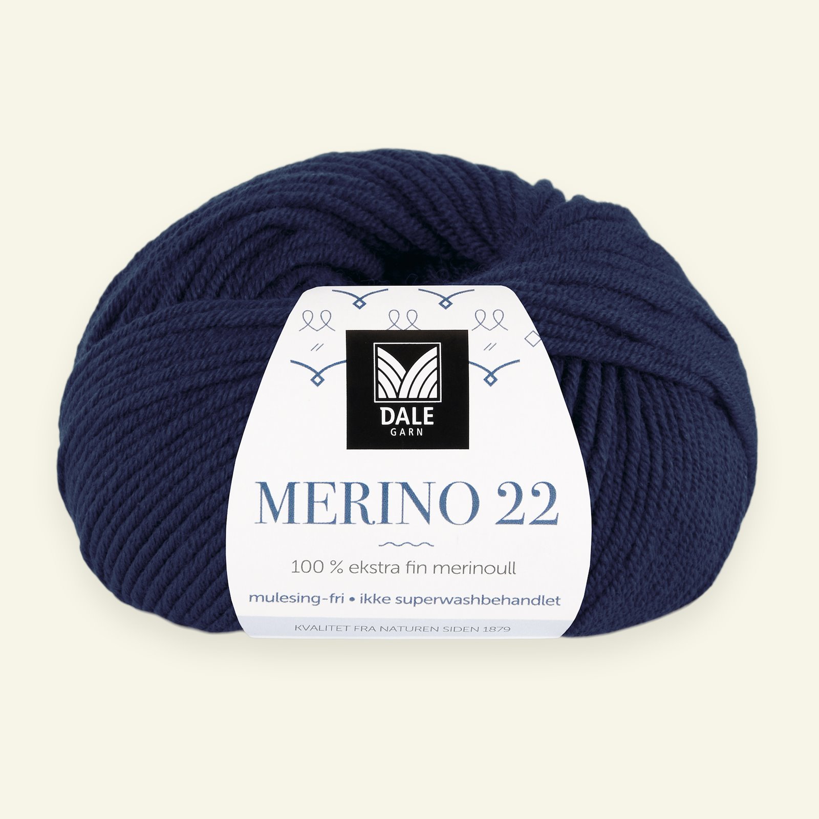Dale Garn, 100% extra fine merino wool yarn, "Merino 22", navy (2026) 90000387_pack