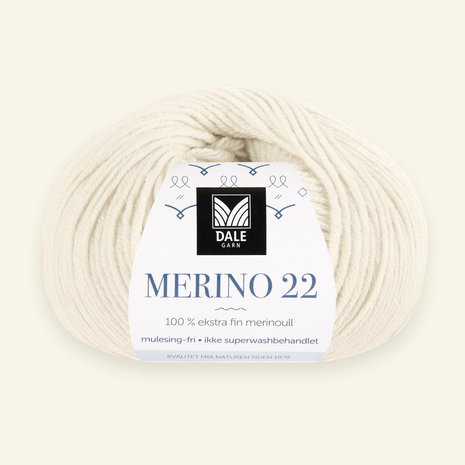 Dale Garn, 100% extra fine merino wool yarn, "Merino 22", offwhite (2021) 90000382_pack