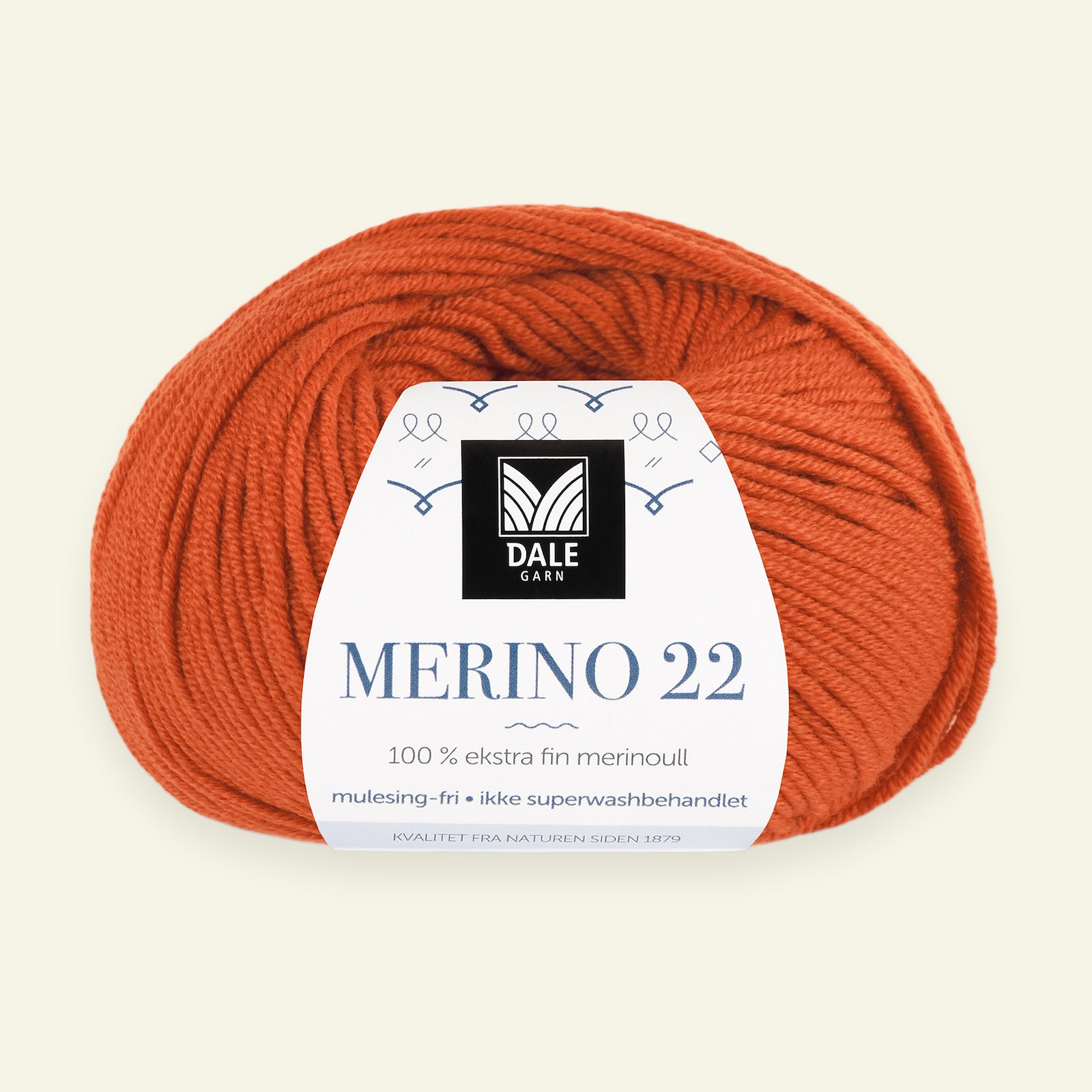 Dale Garn, 100% extra fine merino wool yarn, "Merino 22", orange (2035) 90000396_pack