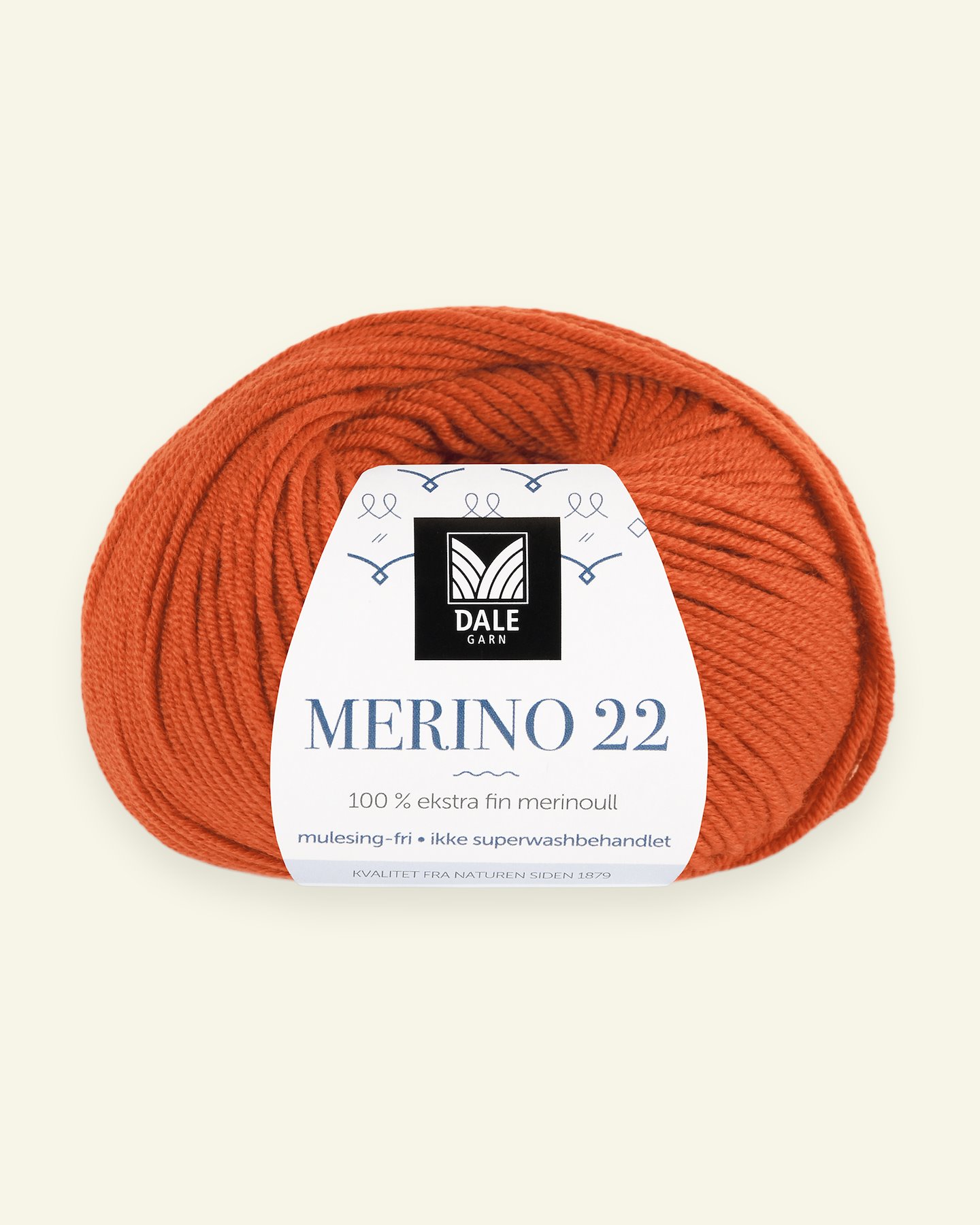 Dale Garn, 100% extra fine merino wool yarn, "Merino 22", orange (2035) 90000396_pack