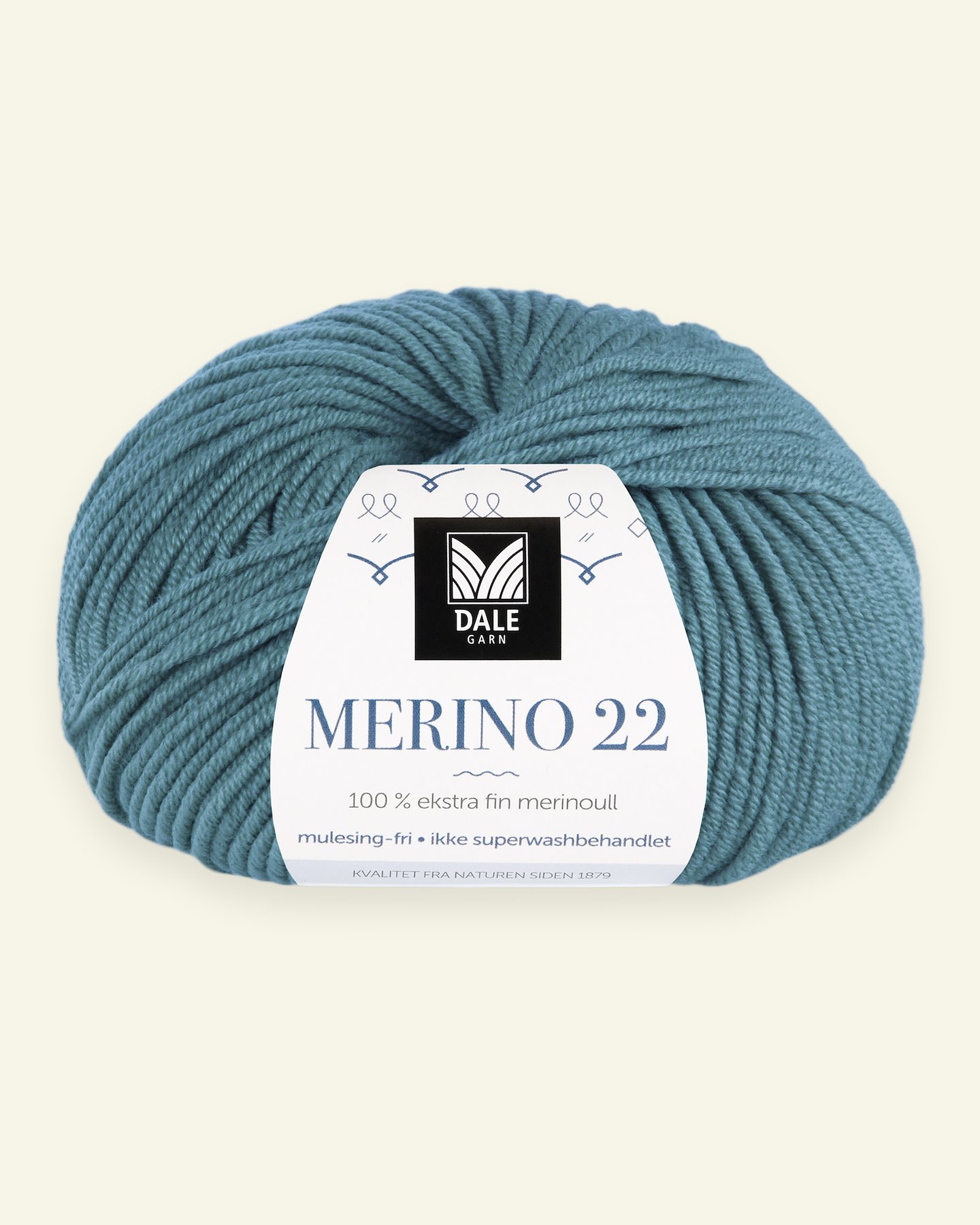 Dale Garn, 100% extra fine merino wool yarn, "Merino 22", petrol (2011) 90000372_pack