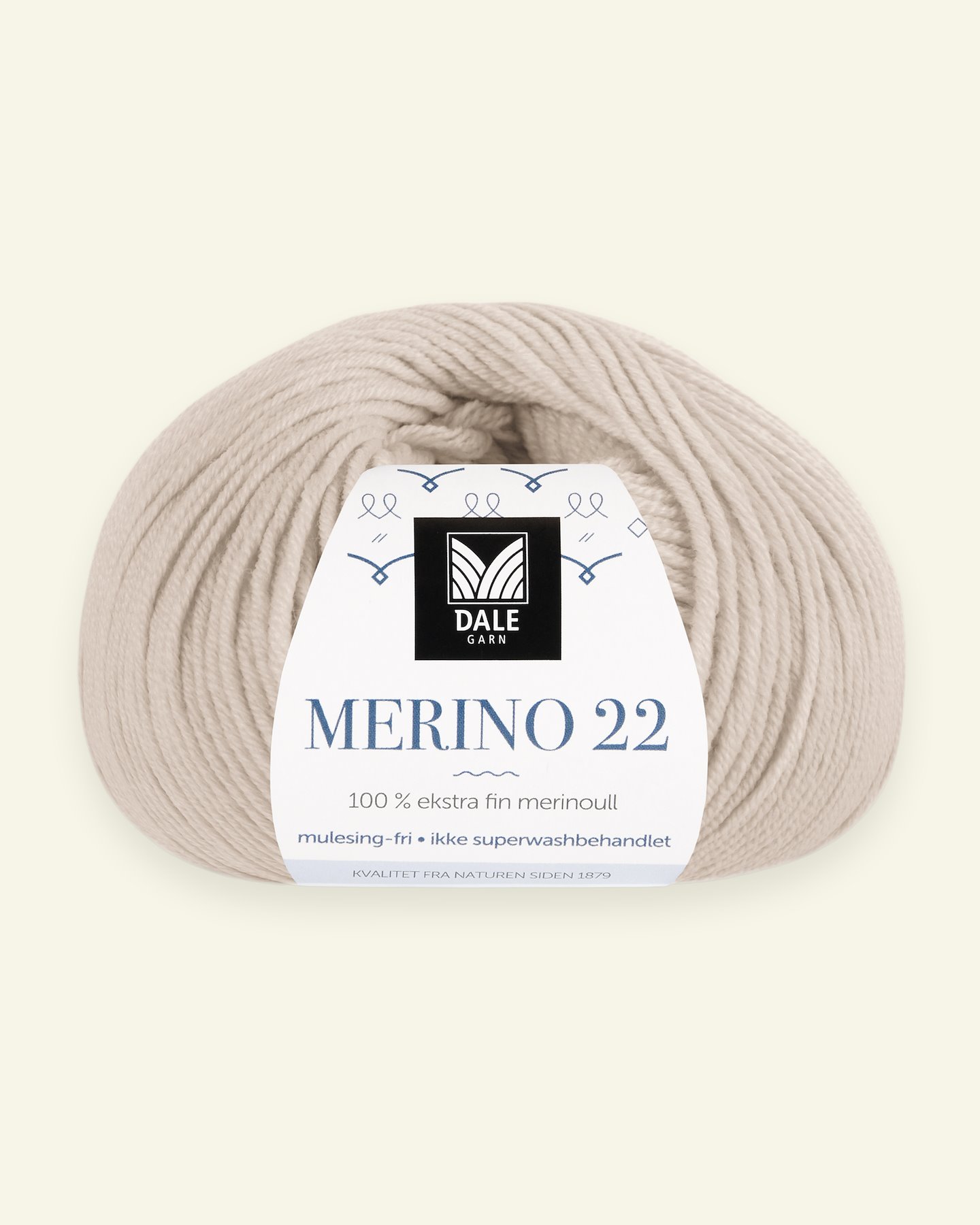 Dale Garn, 100% extra fine merino wool yarn, "Merino 22", powder 90000383_pack