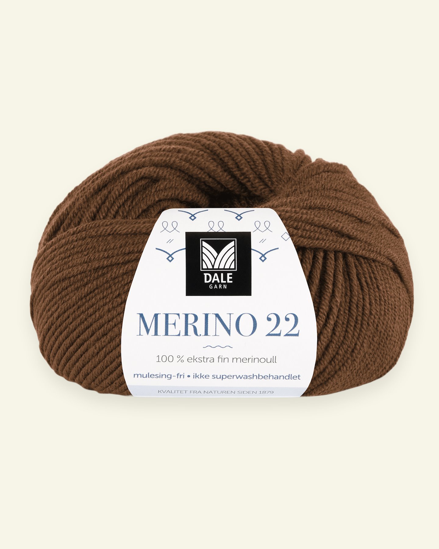 Dale Garn, 100% extra fine merino wool yarn, "Merino 22", warm brown (2008) 90000369_pack