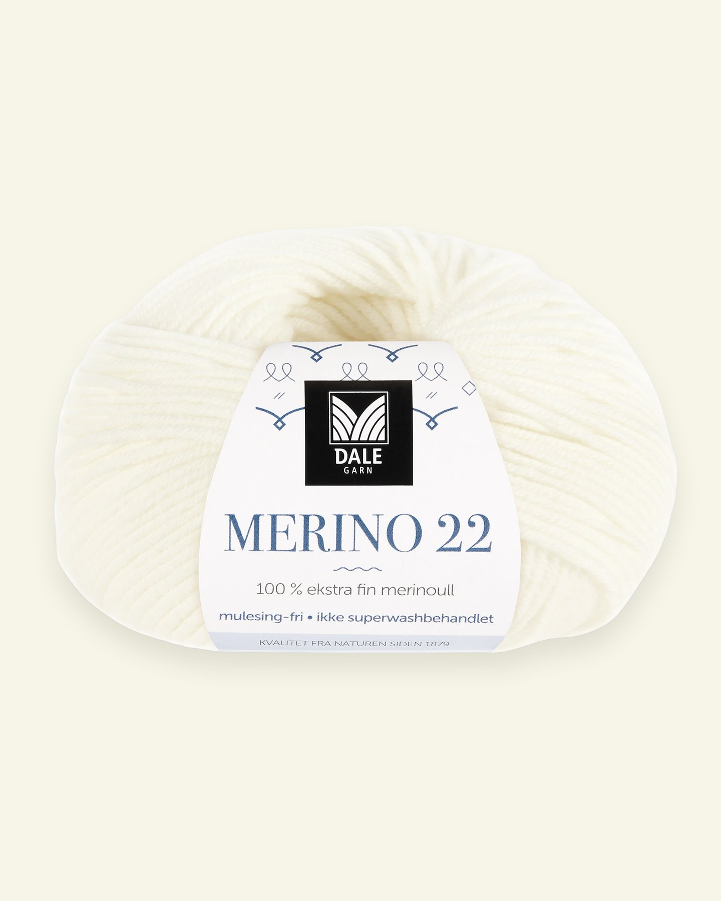 Dale Garn, 100% extra fine merino wool yarn, "Merino 22", white 90000365_pack