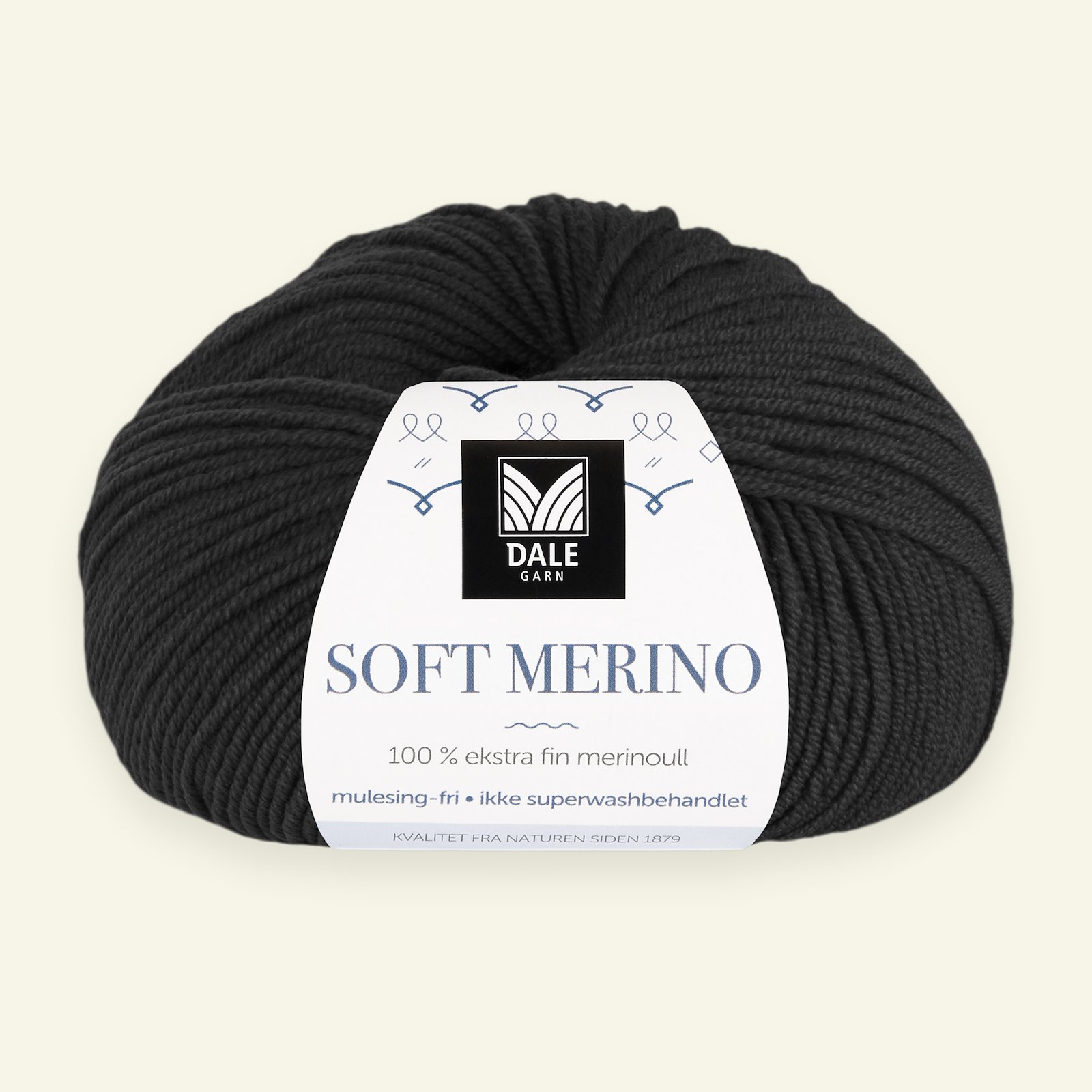 Dale Garn, 100% extra fine merino wool yarn, "Soft Merino", black (3023) 90000344_pack