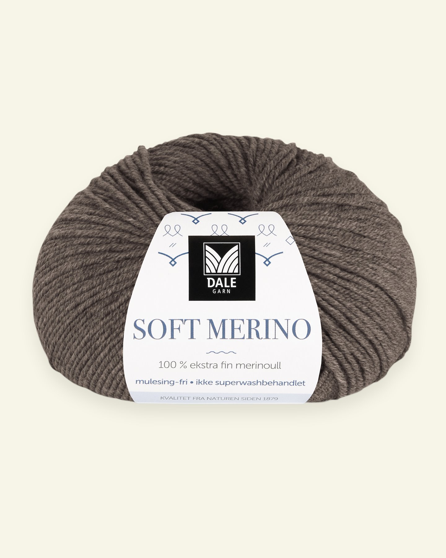 Dale Garn, 100% extra fine merino wool yarn, "Soft Merino", brown mel. (3025) 90000346_pack