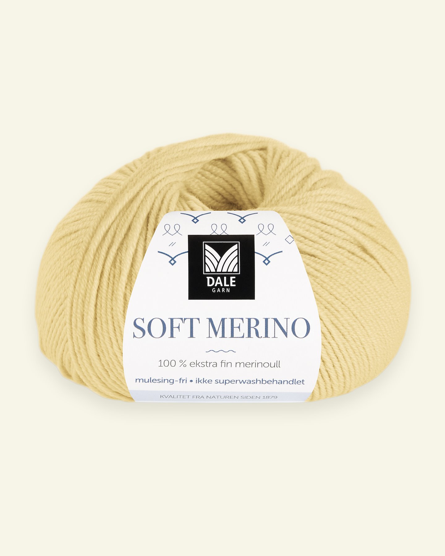 Dale Garn, 100% extra fine merino wool yarn, "Soft Merino", light yellow 90000330_pack