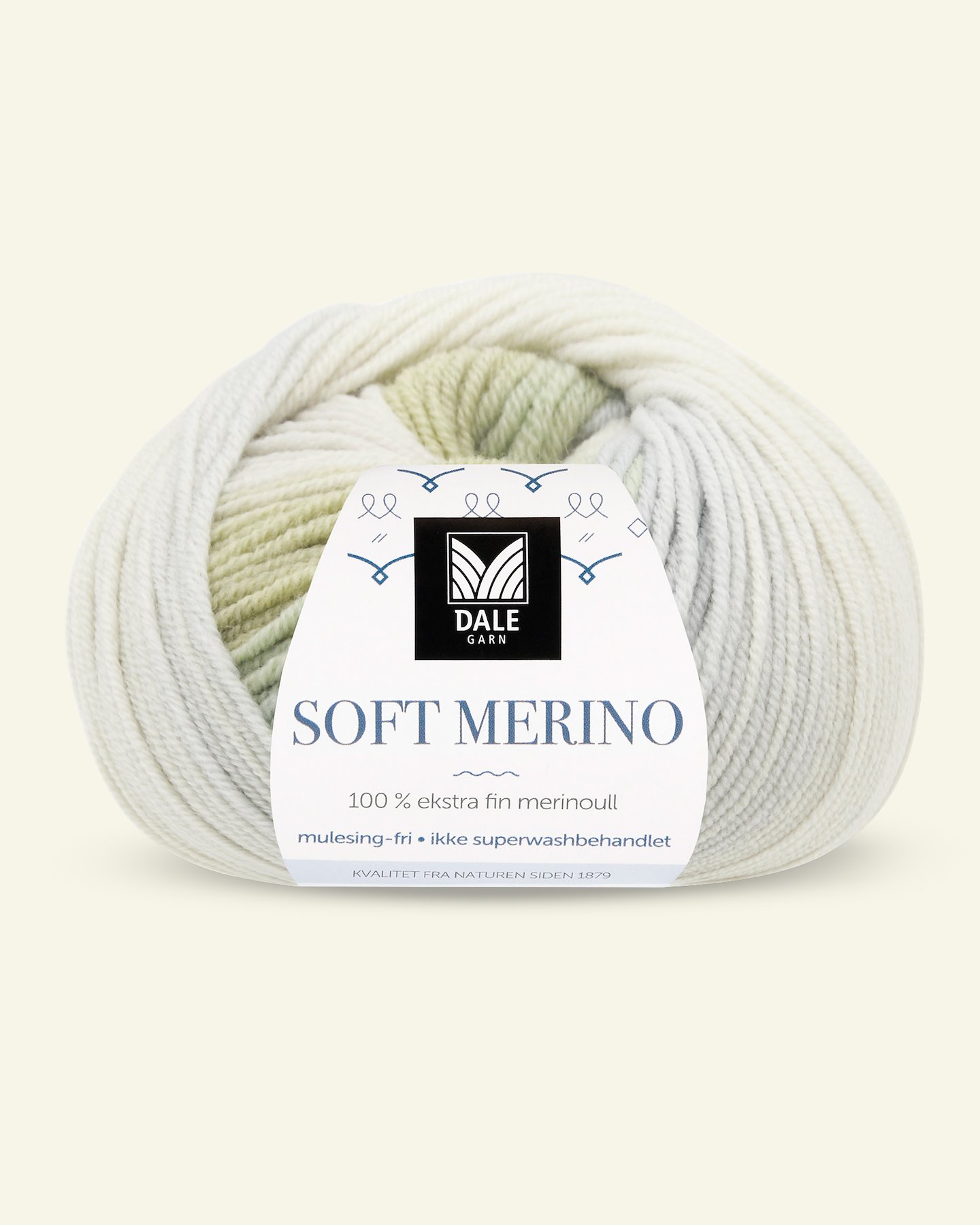 Dale Garn, 100% extra fine merino wool yarn "Soft Merino", mint printed 90001223_pack