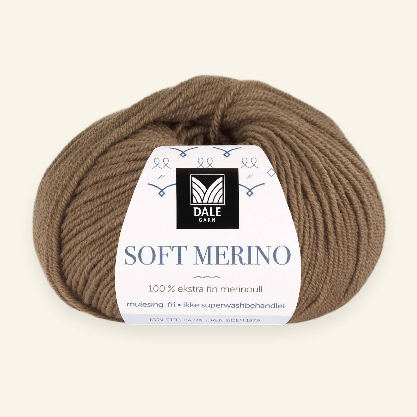 Dale Garn, 100% extra fine merino wool yarn, "Soft Merino", nutbrown (3038) 90000359_pack
