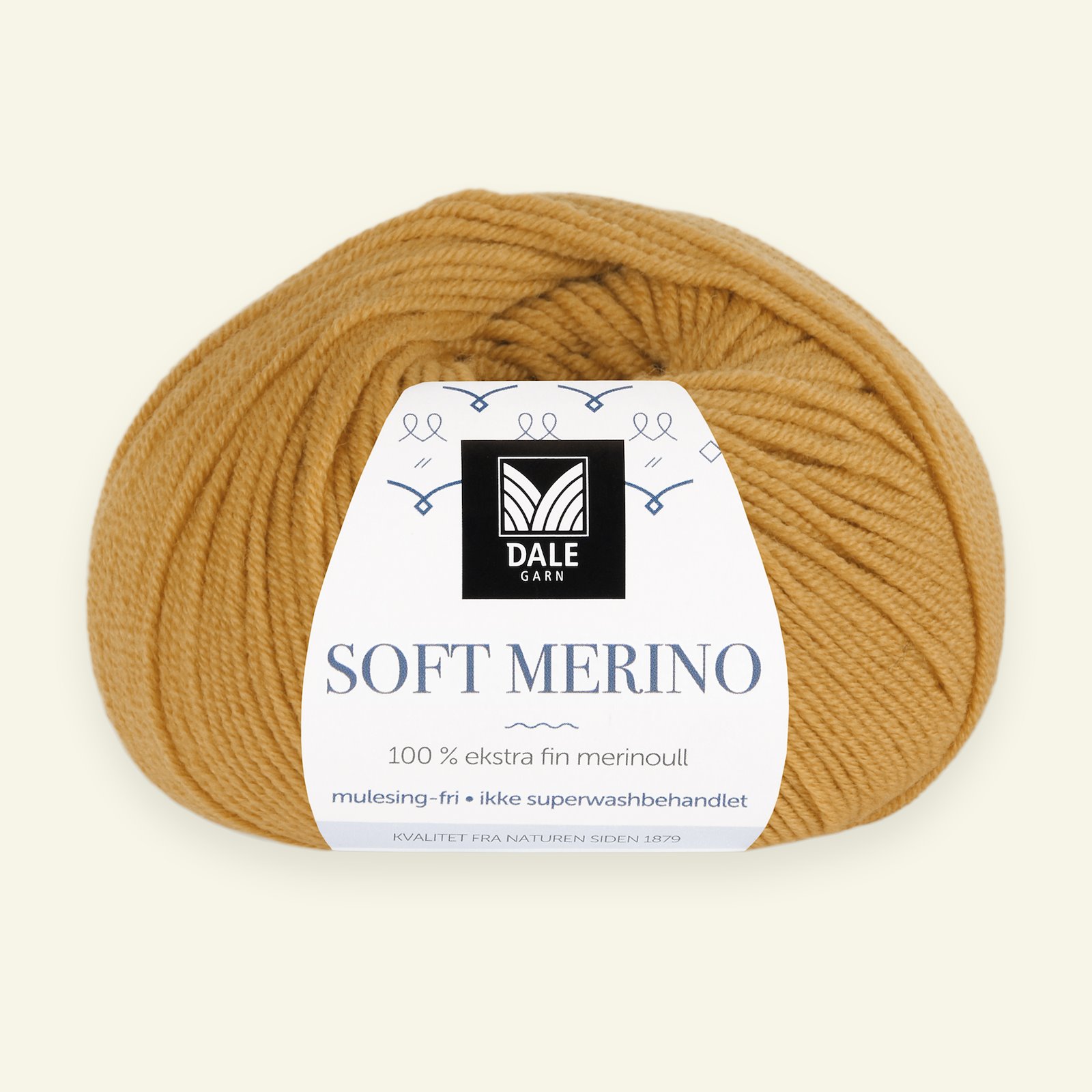 Dale Garn, 100% extra fine merino wool yarn, "Soft Merino", sweetcorn yellow (3008) 90000329_pack