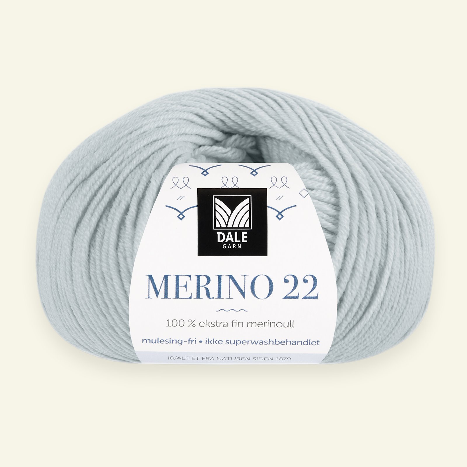 Dale Garn, 100% extra fint merinogarn "Merino 22", matt ljusblå (2012) 90000373_pack