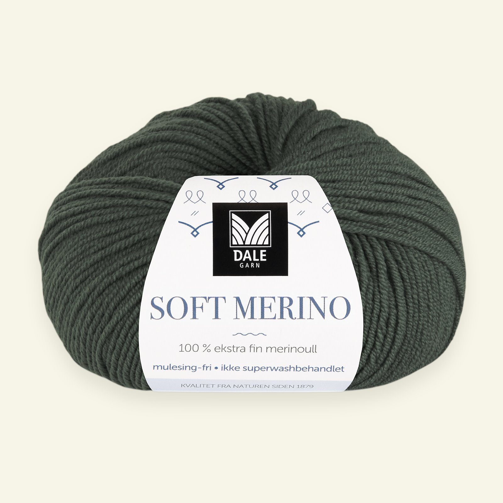 Dale Garn, 100% extra fint merinogarn "Soft Merino", buteljgrön (3020) 90000341_pack