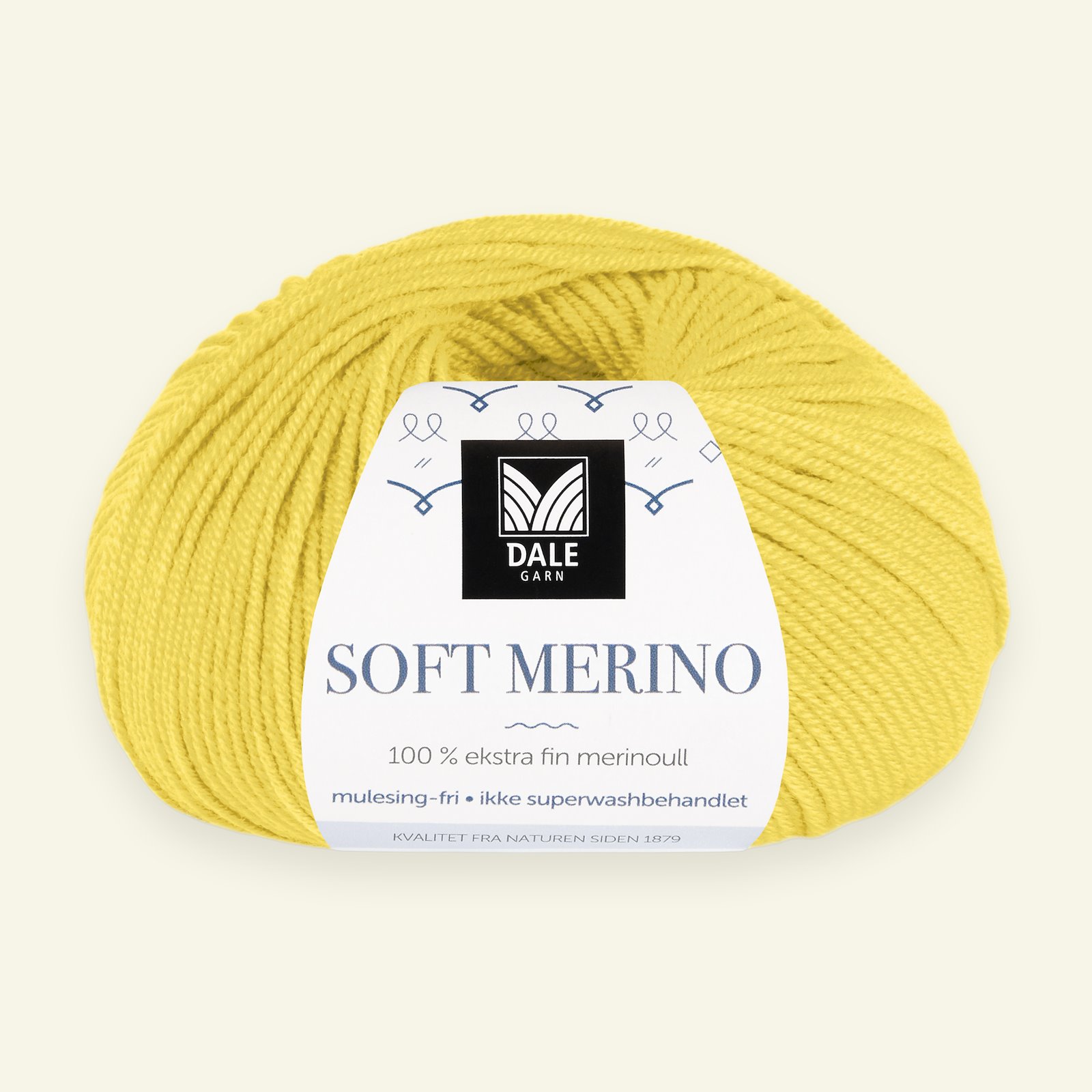 Dale Garn, 100% extra fint merinogarn "Soft Merino", gul (3029) 90000350_pack