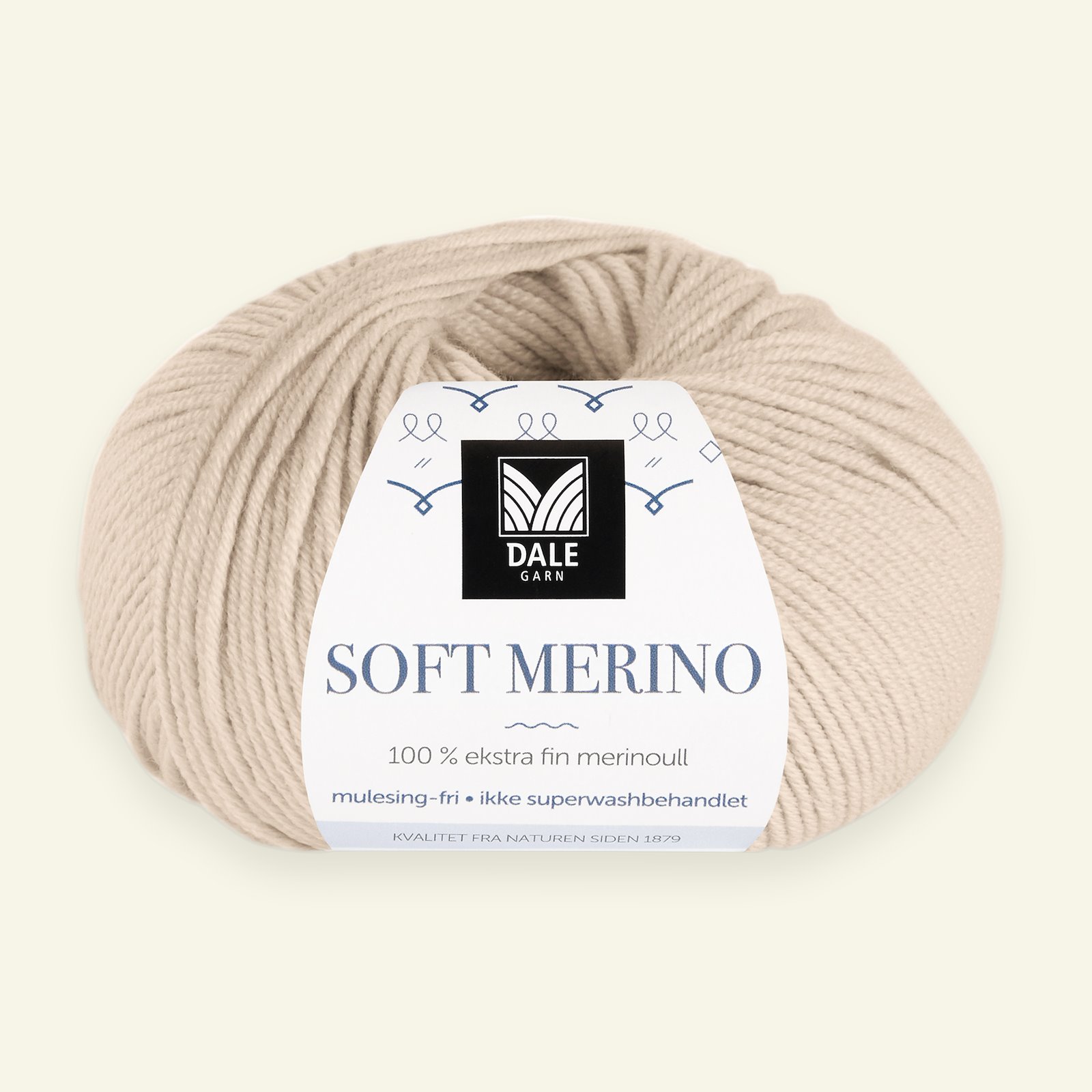 Dale Garn, 100% extra fint merinogarn "Soft Merino", ljus sand (3037) 90000358_pack
