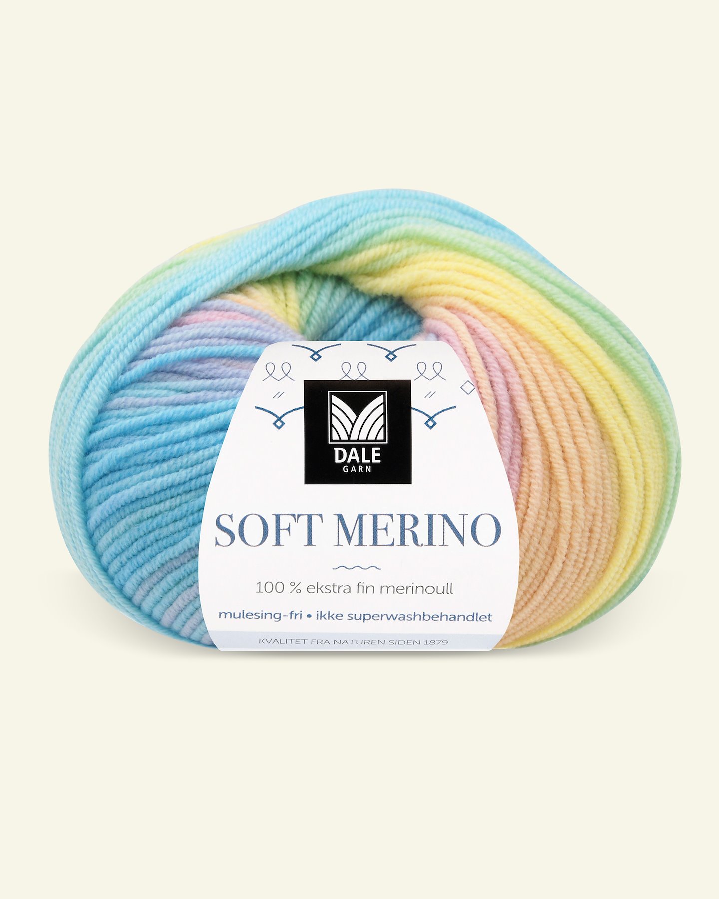 Dale Garn, 100% extra fint merinogarn "Soft Merino", Pastell print 90001221_pack