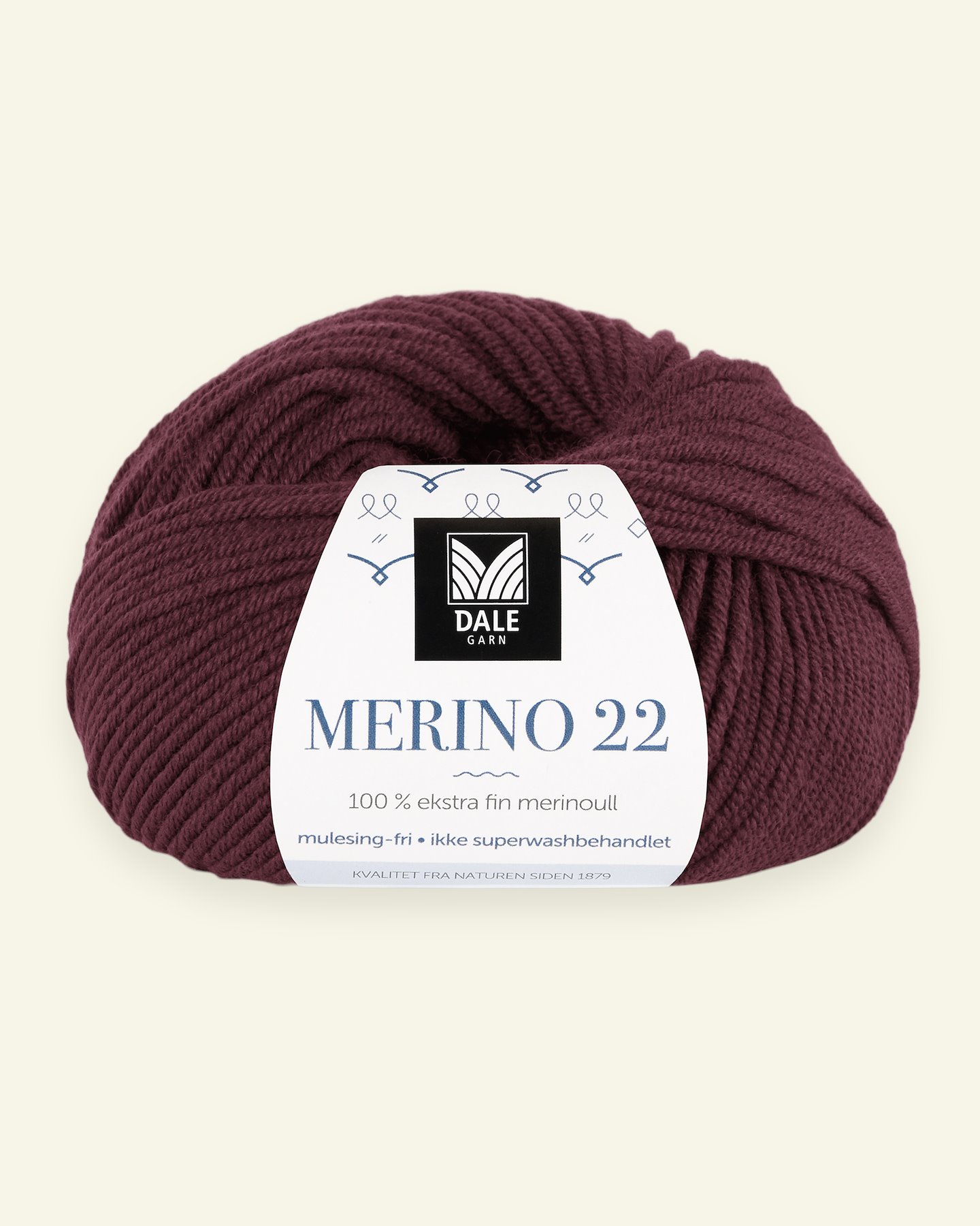 Dale Garn, 100% Extrafeine Merino-Wolle "Merino 22", bordeaux (2018) 90000379_pack