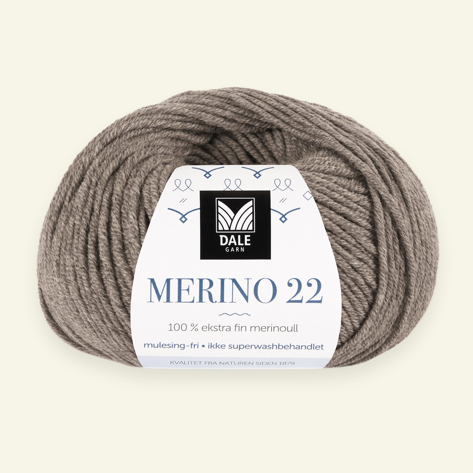 Dale Garn, 100% Extrafeine Merino-Wolle "Merino 22", hellbraun mel. (2006) 90000367_pack