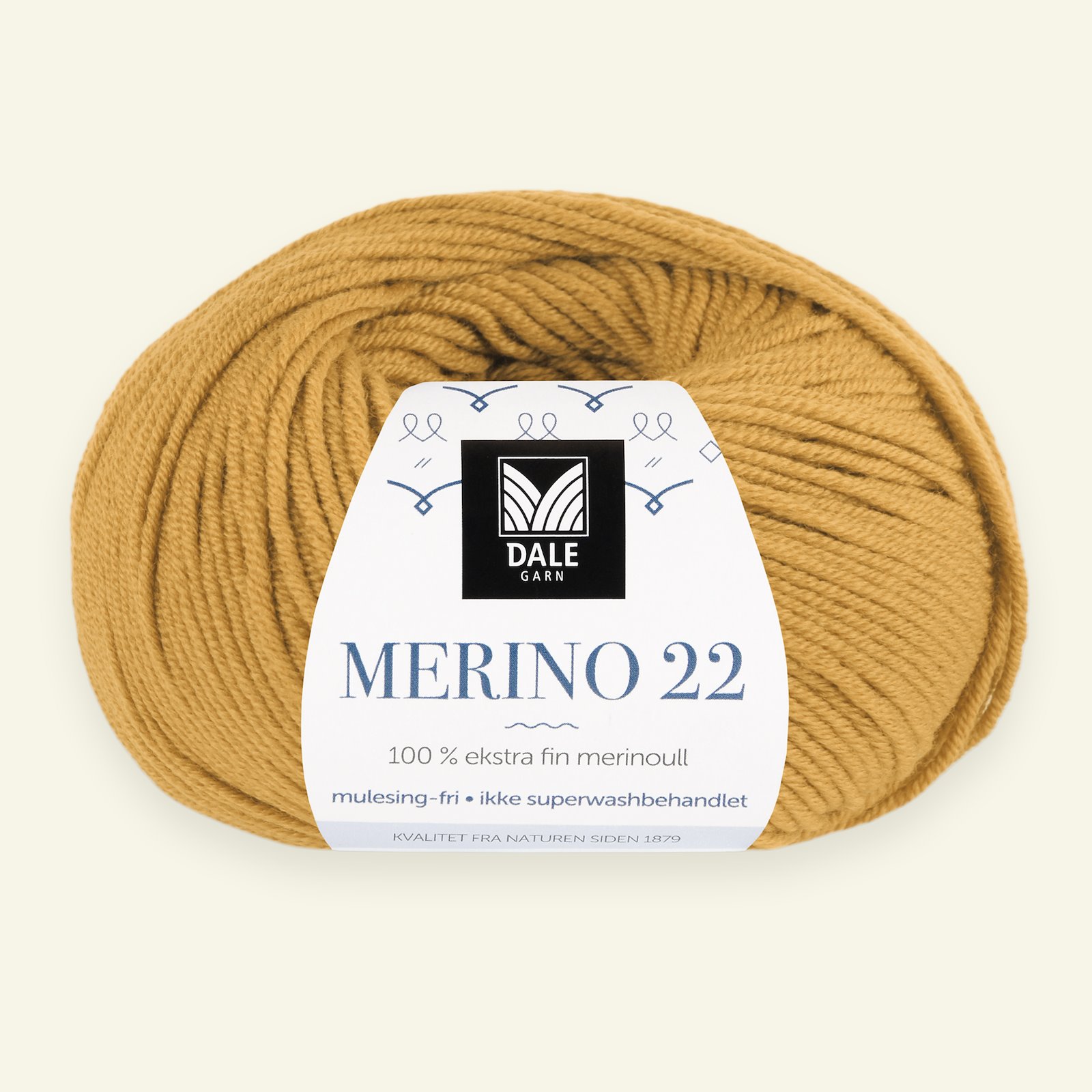Dale Garn, 100% Extrafeine Merino-Wolle "Merino 22", maisgelb (2020) 90000381_pack