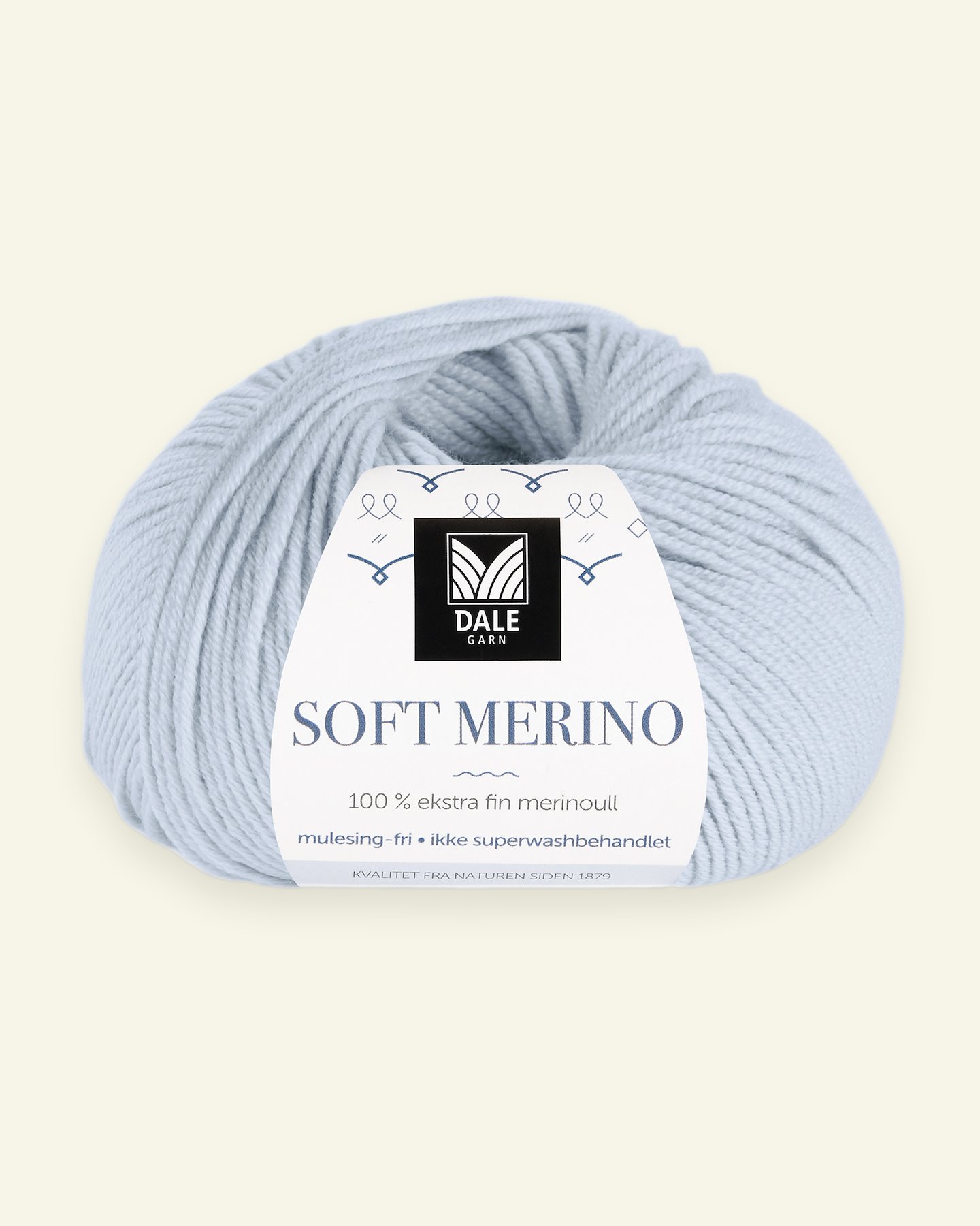 Dale Garn, 100% Extrafeine Merino-Wolle "Soft Merino", hellblau 90000332_pack