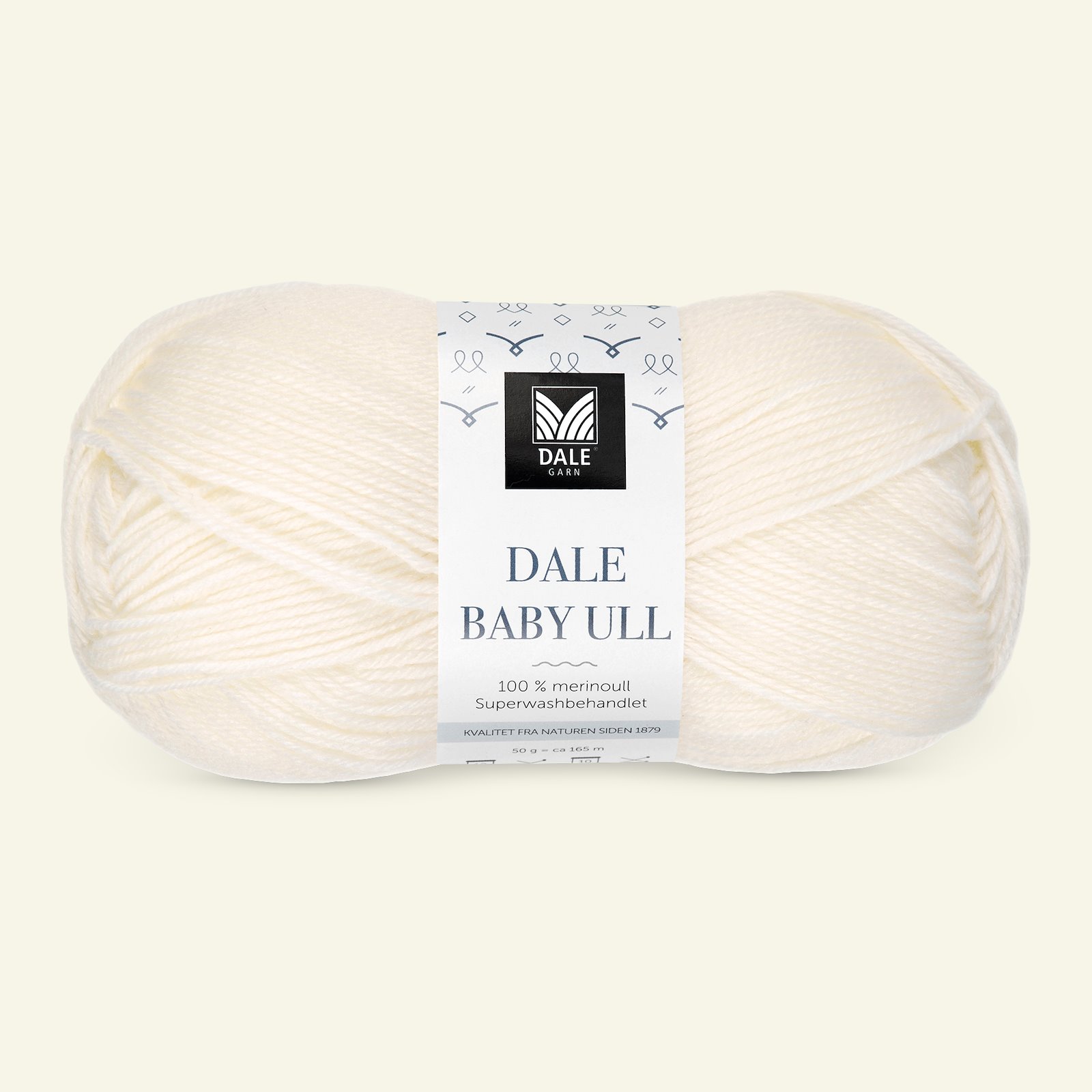Dale Garn, 100% merino yarn "Baby Ull", halfbleached white (0017) 90000746_pack