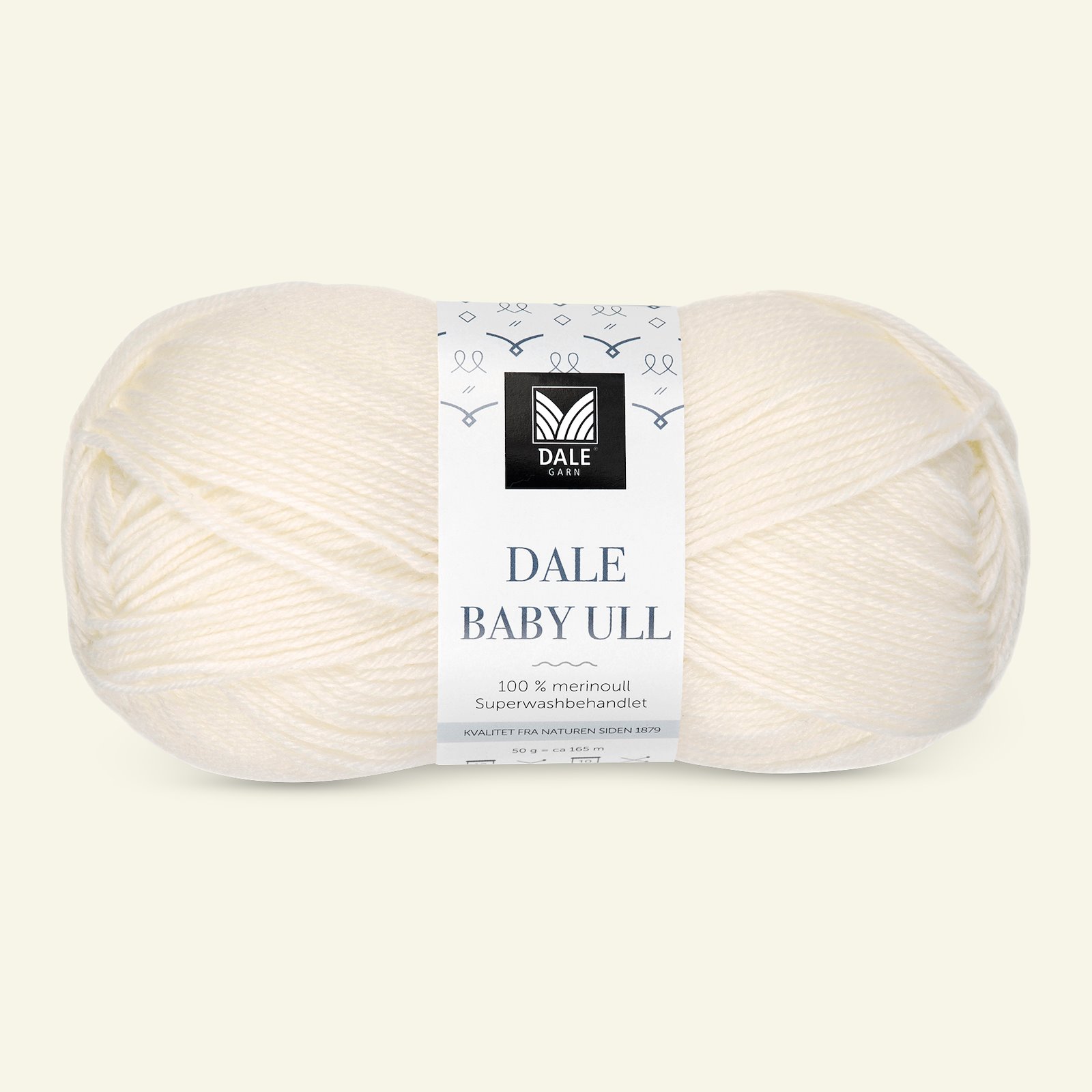 Dale Garn, 100% merino yarn "Baby Ull", unbleached white (0020) 90000747_pack