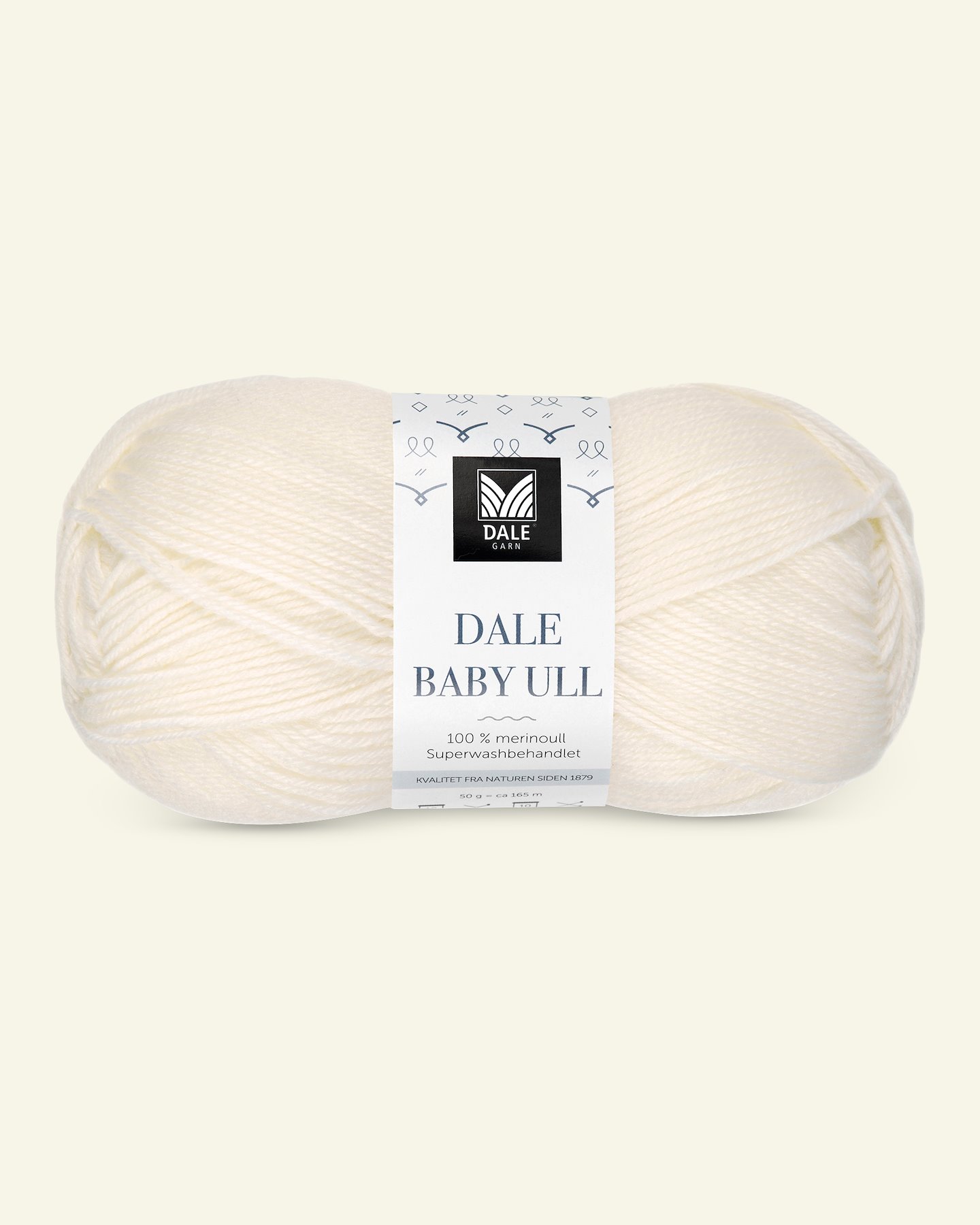 Dale Garn, 100% merino yarn "Baby Ull", unbleached white (0020) 90000747_pack