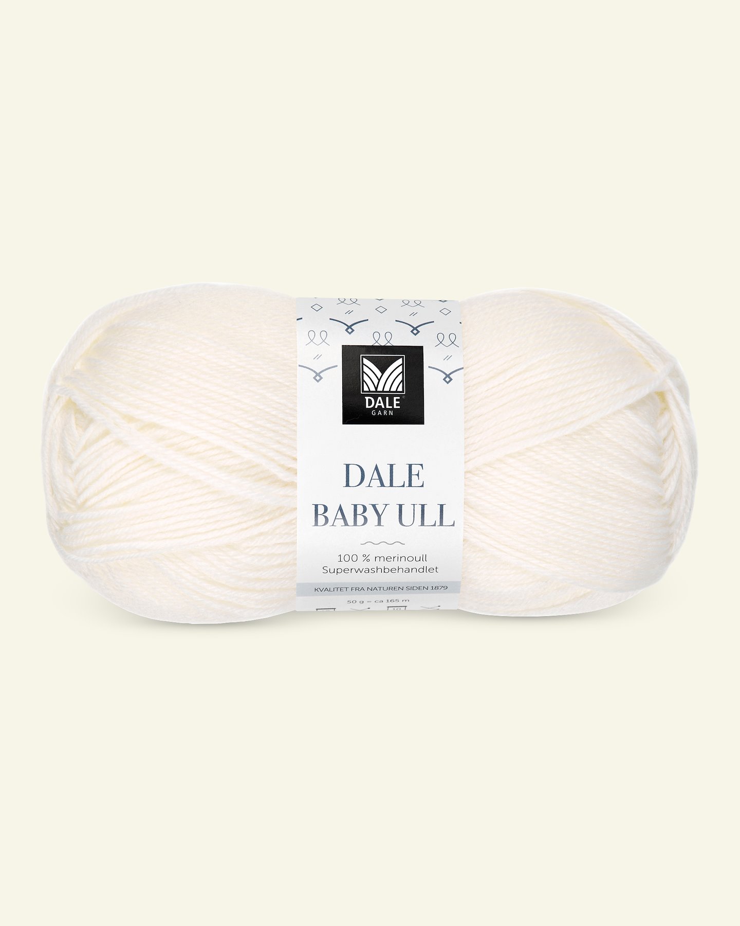 Dale Garn, 100% merino yarn "Baby Ull", white (0010) 90000745_pack