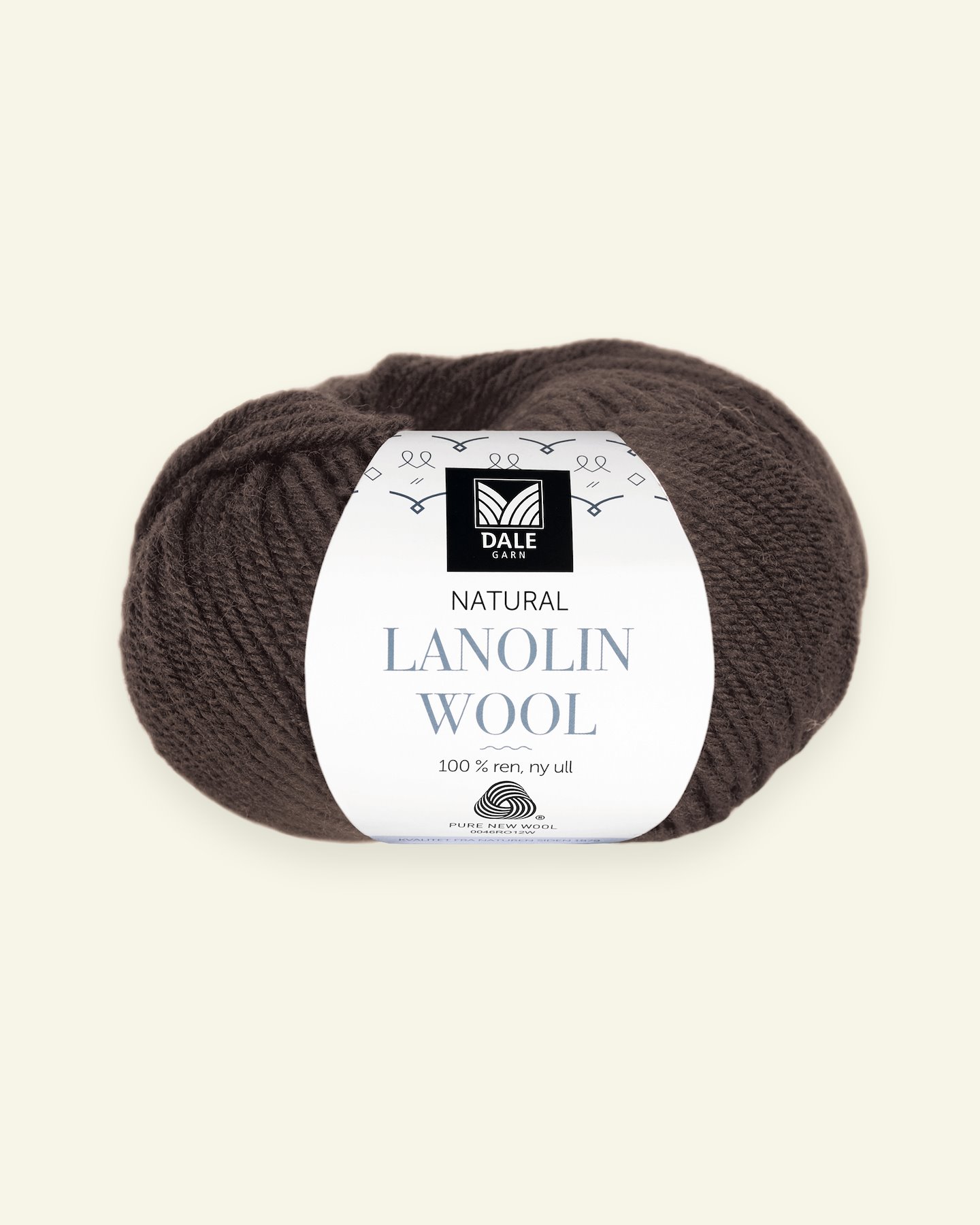 Dale Garn, 100% økologisk ullgarn "Lanolin Wool", Espresso (1406) 90000275_pack