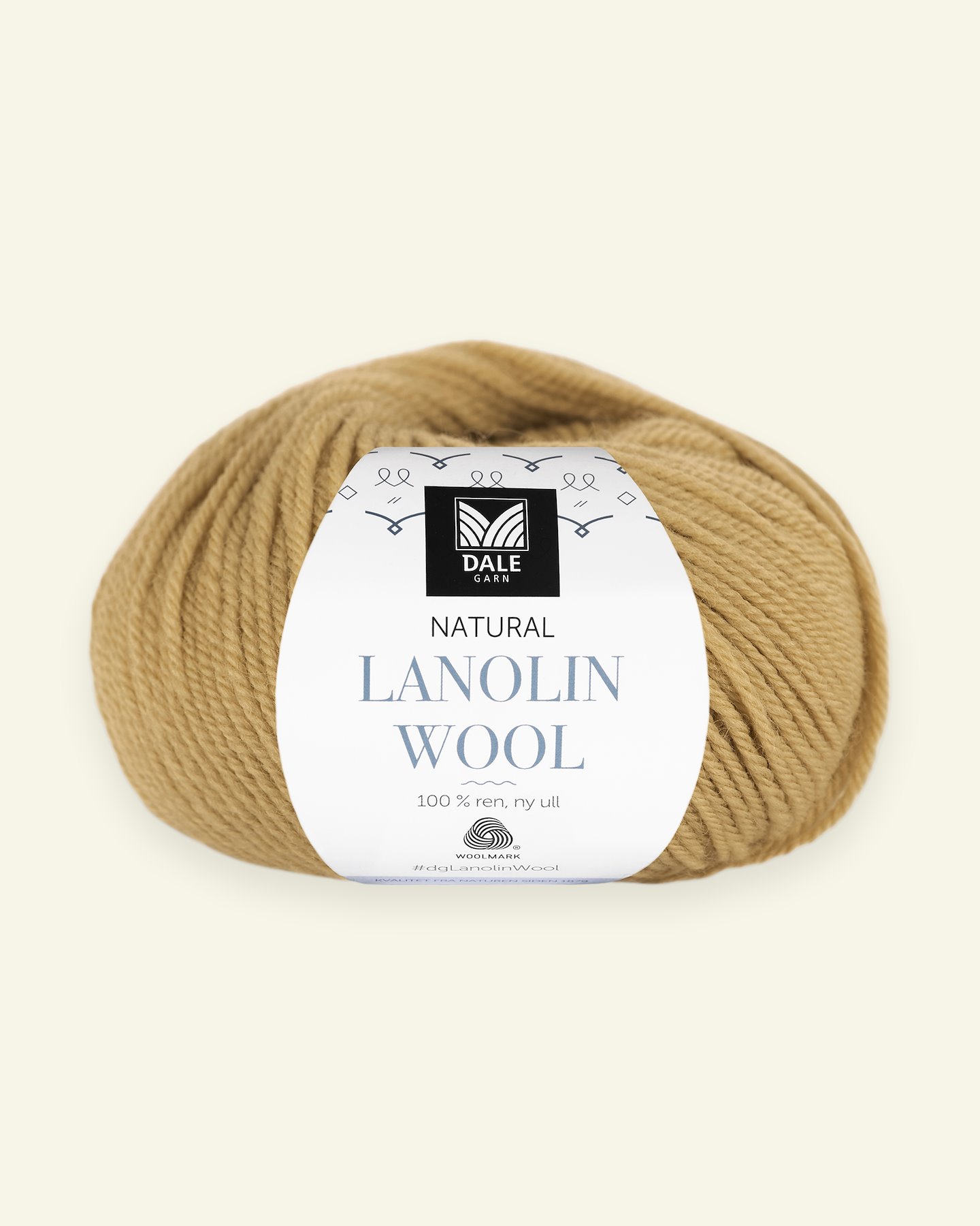 Dale Garn, 100% økologisk ullgarn "Lanolin Wool", Honning (1457) 90000303_pack