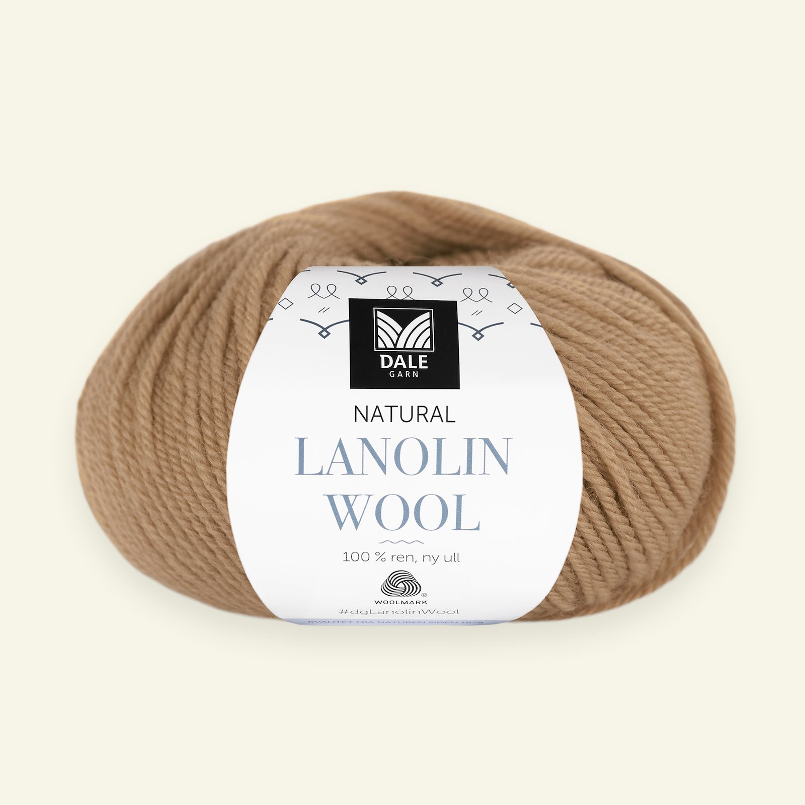 Dale Garn, 100% økologisk ullgarn "Lanolin Wool", Kamel (1456) 90000302_pack