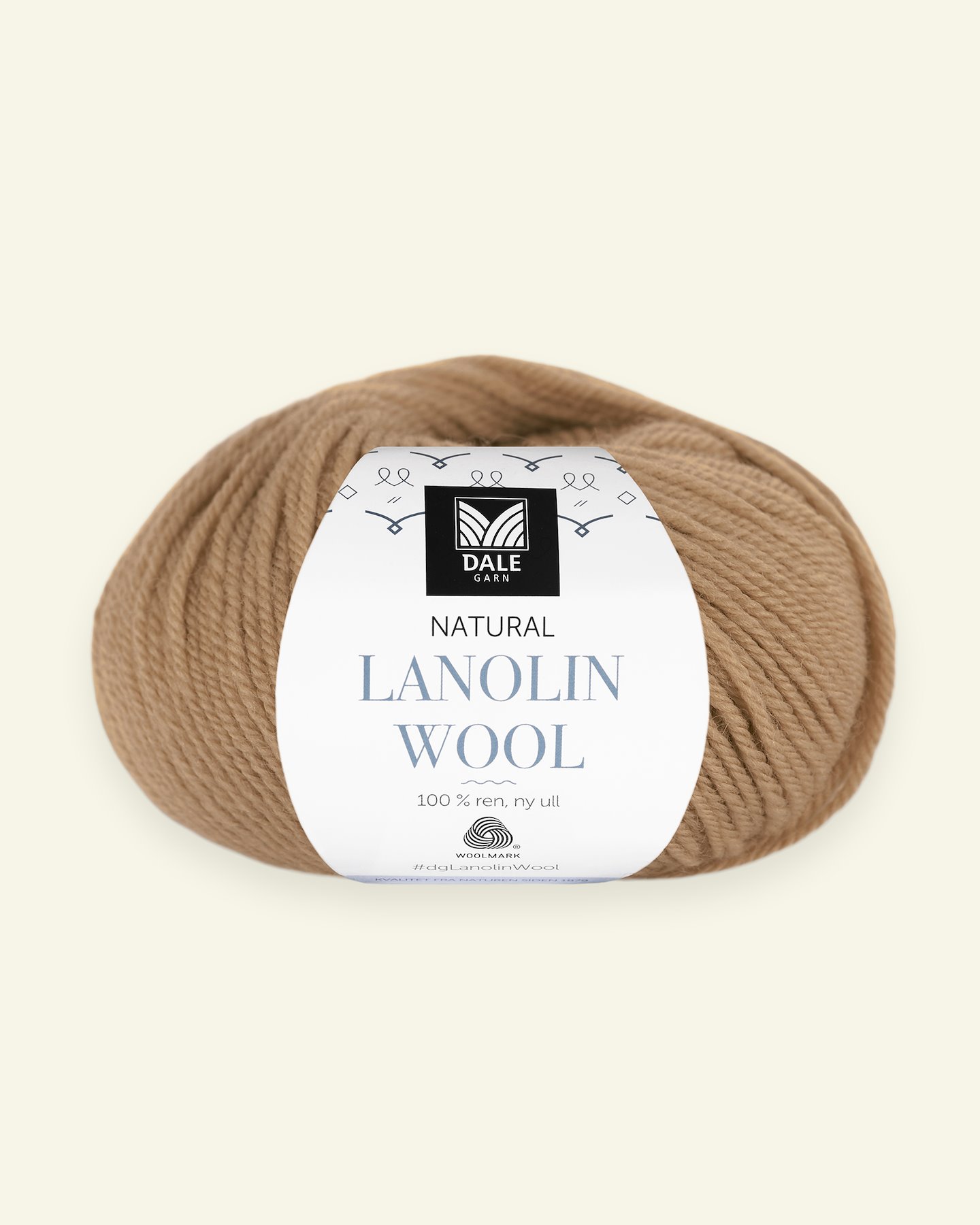Dale Garn, 100% økologisk ullgarn "Lanolin Wool", Kamel (1456) 90000302_pack