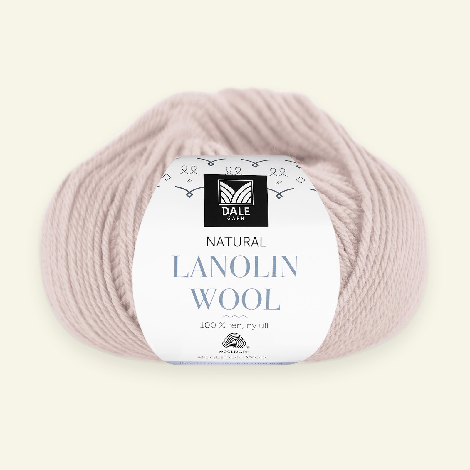 Dale Garn, 100% økologisk ullgarn "Lanolin Wool", Pudderrosa (1462) 90000300_pack