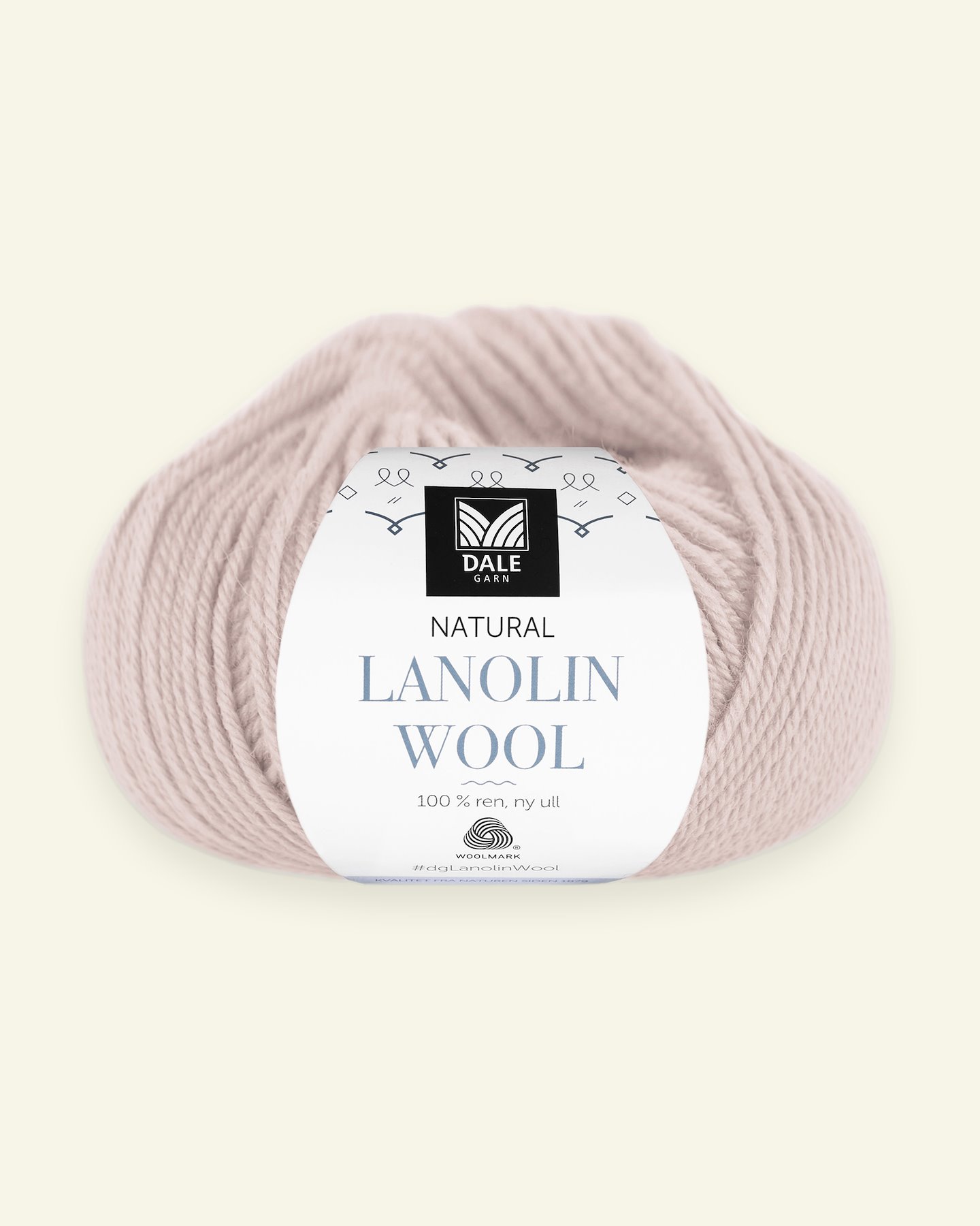 Dale Garn, 100% økologisk ullgarn "Lanolin Wool", Pudderrosa (1462) 90000300_pack