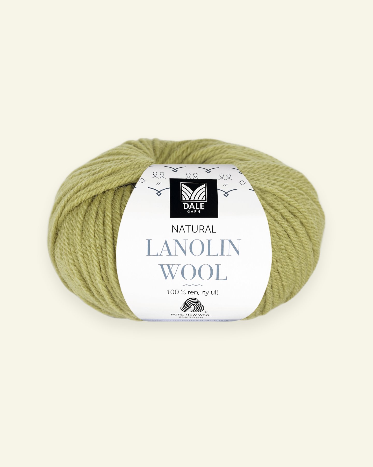 Dale Garn, 100% økologisk ullgarn "Lanolin Wool", Vårgrønn (1418) 90000280_pack