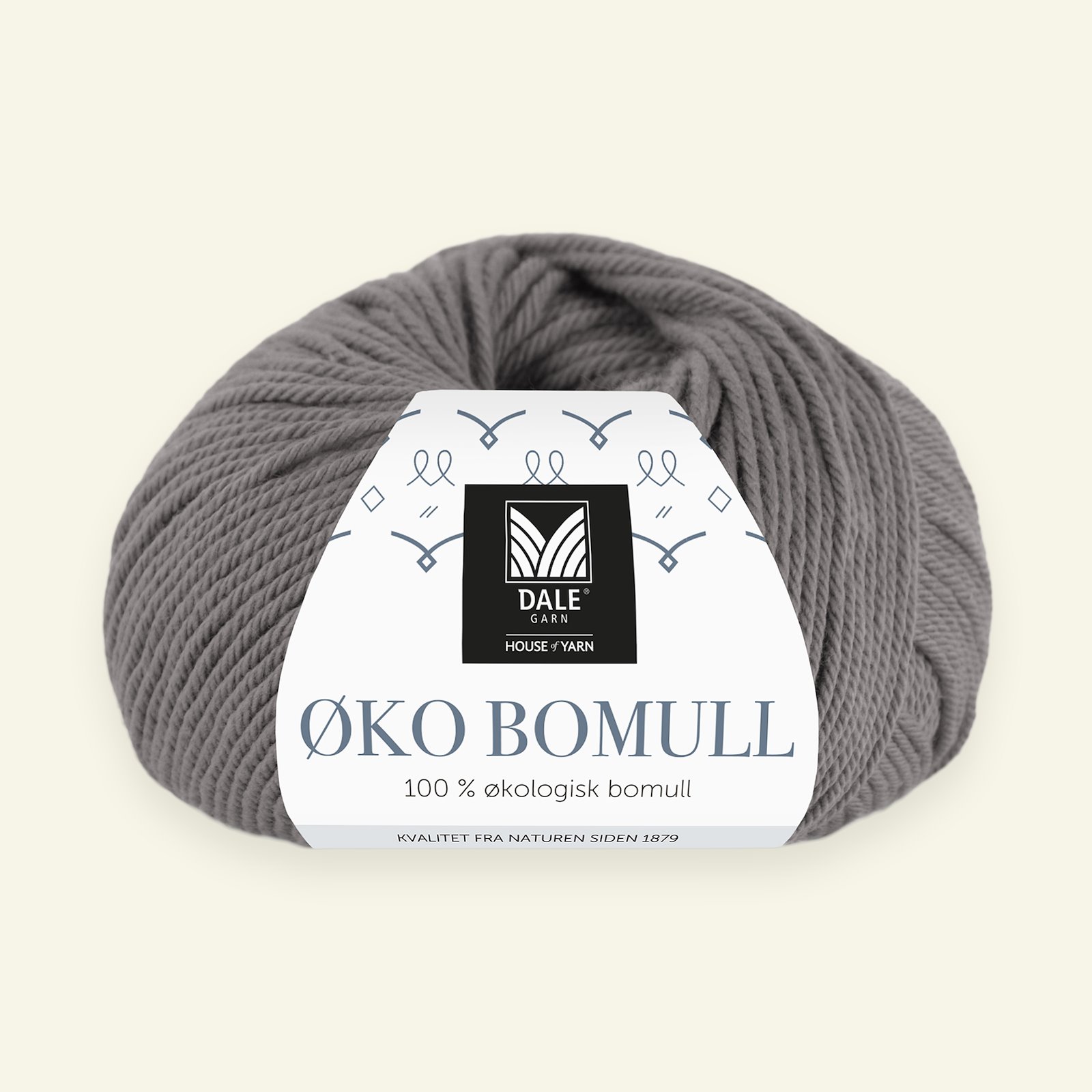 Dale Garn, 100% organic cotton yarn "Øko Bomull", grey 90000312_pack