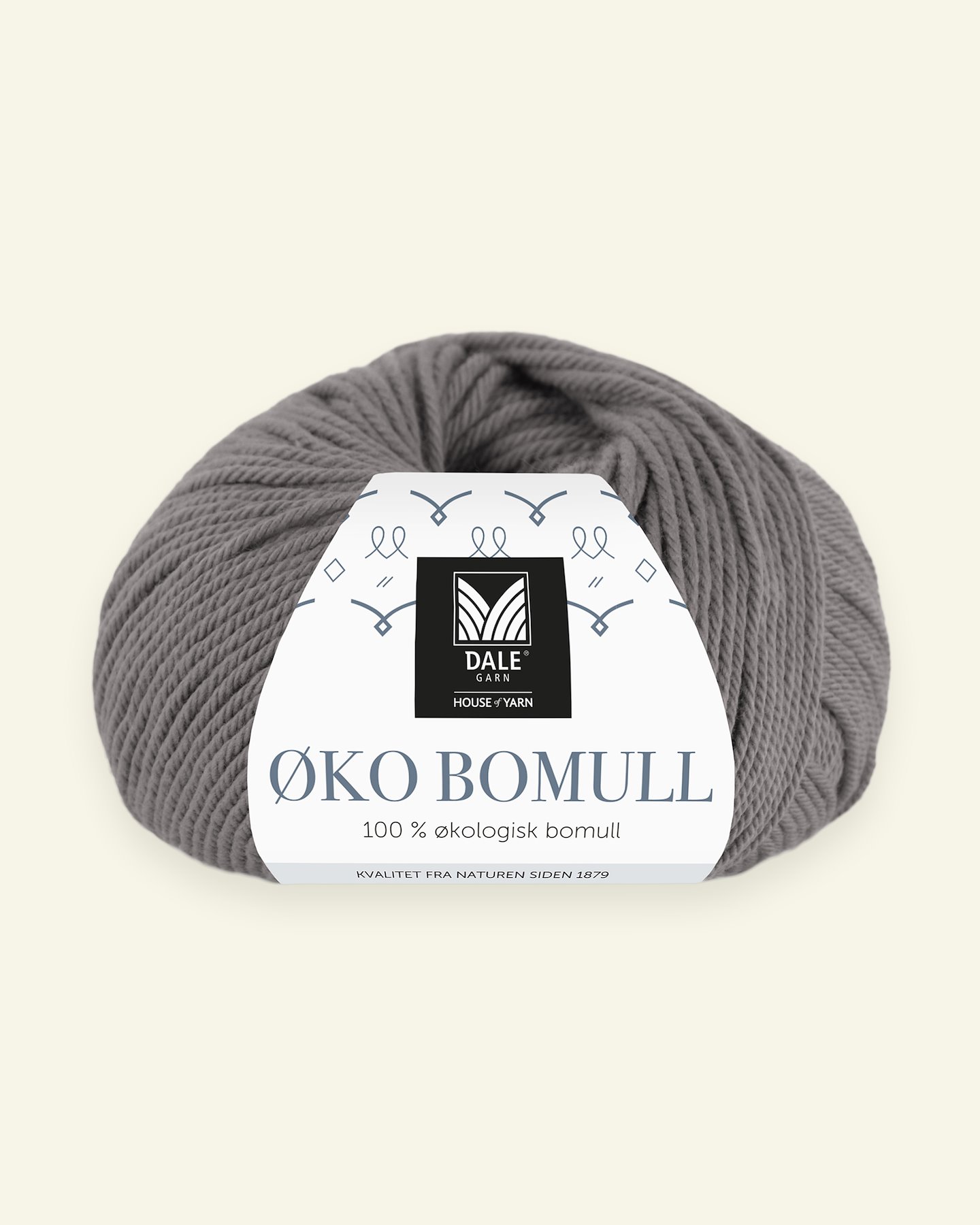 Dale Garn, 100% organic cotton yarn "Øko Bomull", grey 90000312_pack