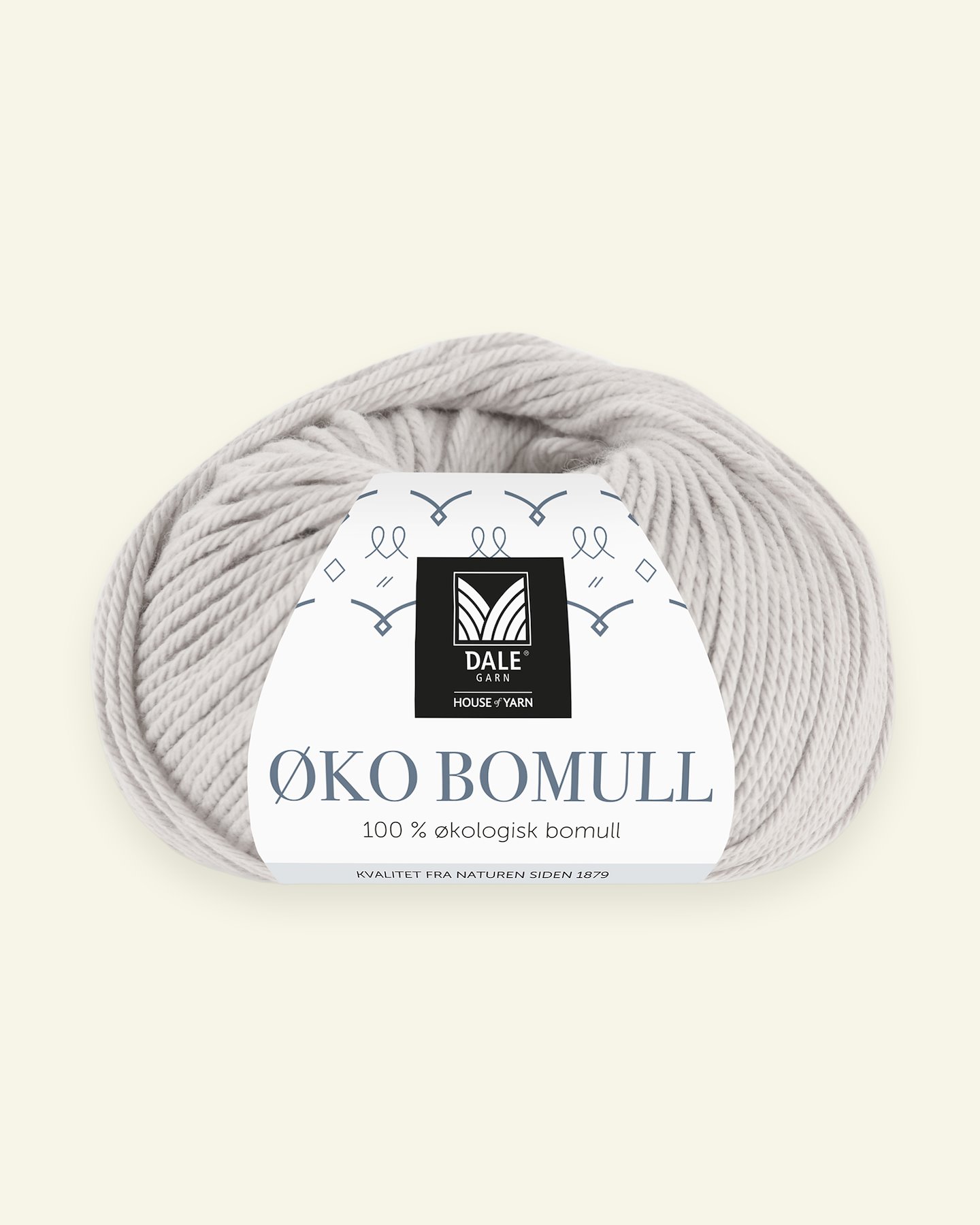 Dale Garn, 100% organic cotton yarn "Øko Bomull", light grey (304) 90000309_pack