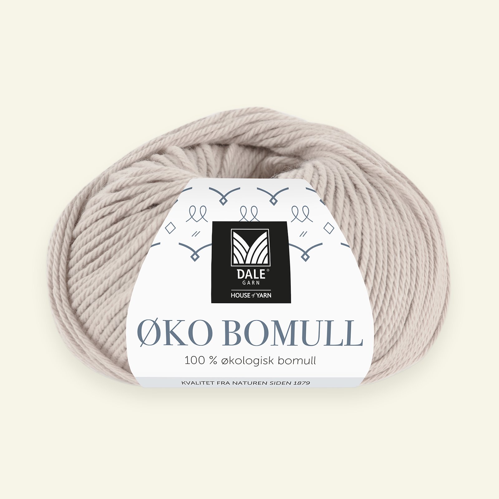 Dale Garn, 100% organic cotton yarn "Øko Bomull", sand 90000308_pack