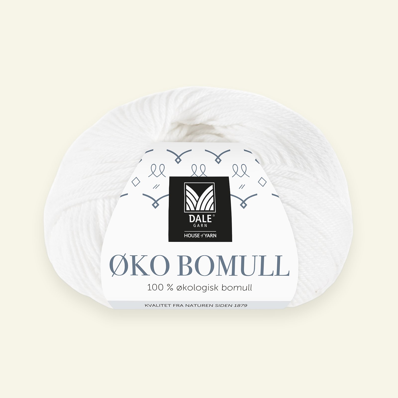 Dale Garn, 100% organic cotton yarn "Øko Bomull", white (301) 90000306_pack