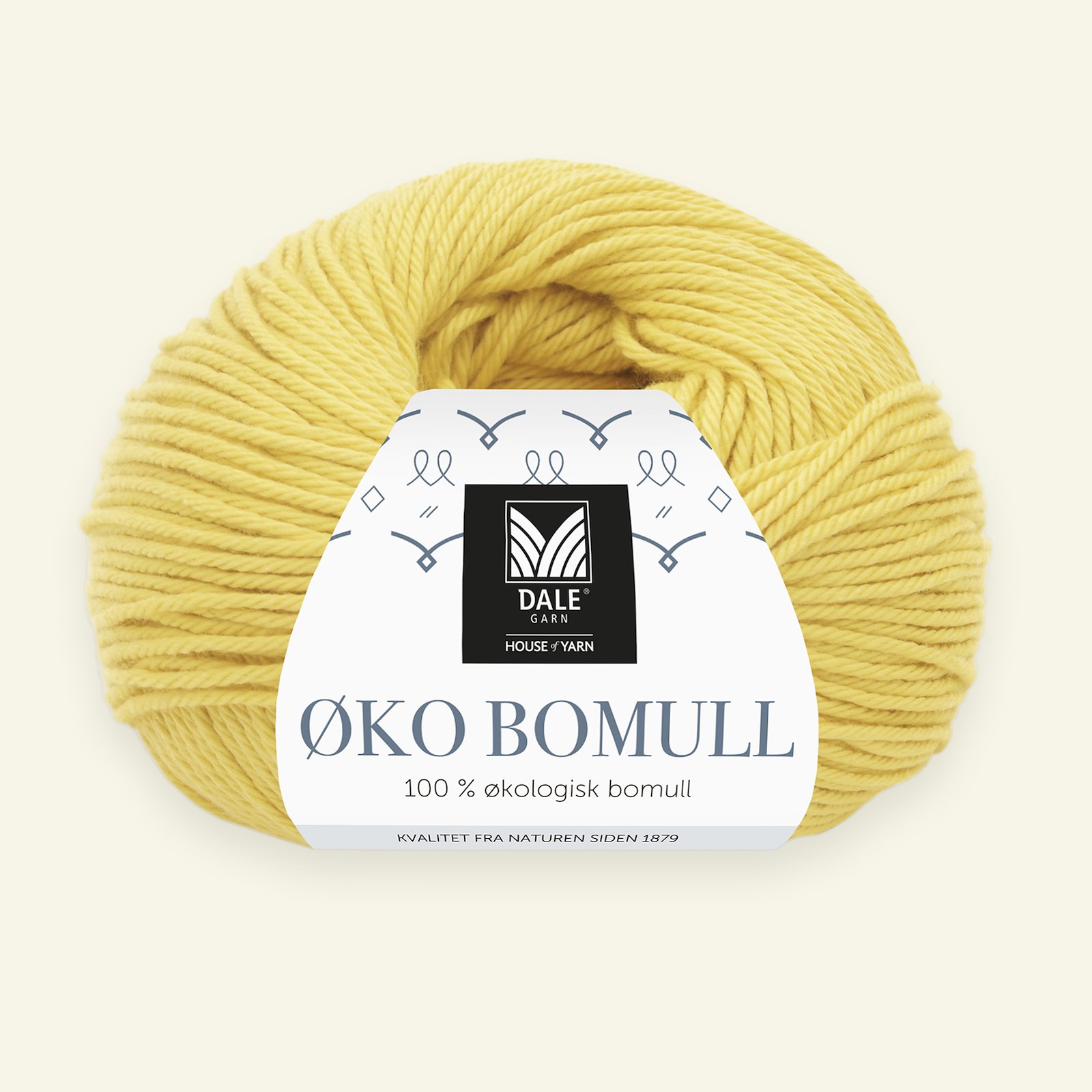 Dale Garn, 100% organic cotton yarn "Øko Bomull", yellow (317) 90000322_pack