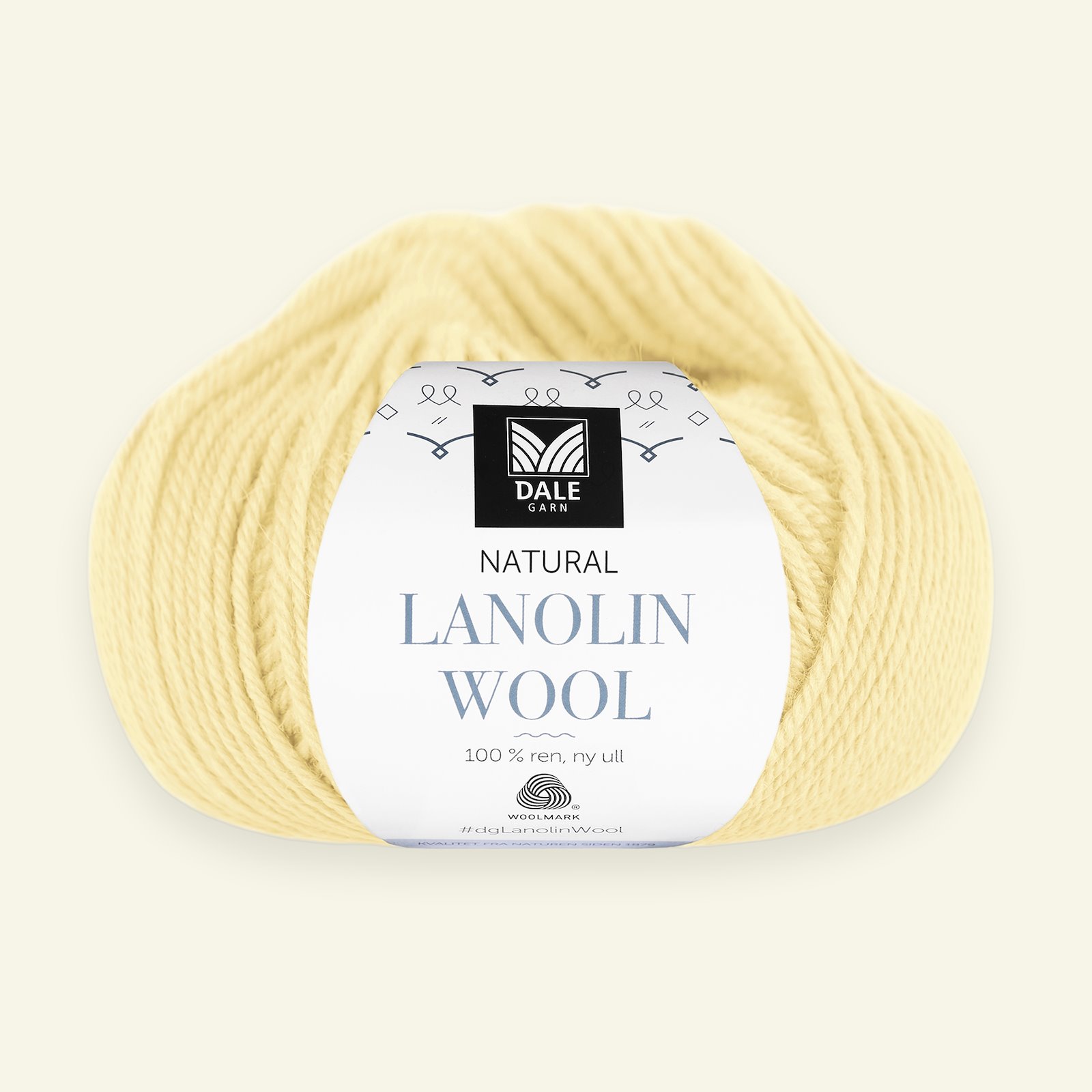 Dale Garn, 100% uldgarn "Lanolin Wool", lys gul (1463) 90000301_pack