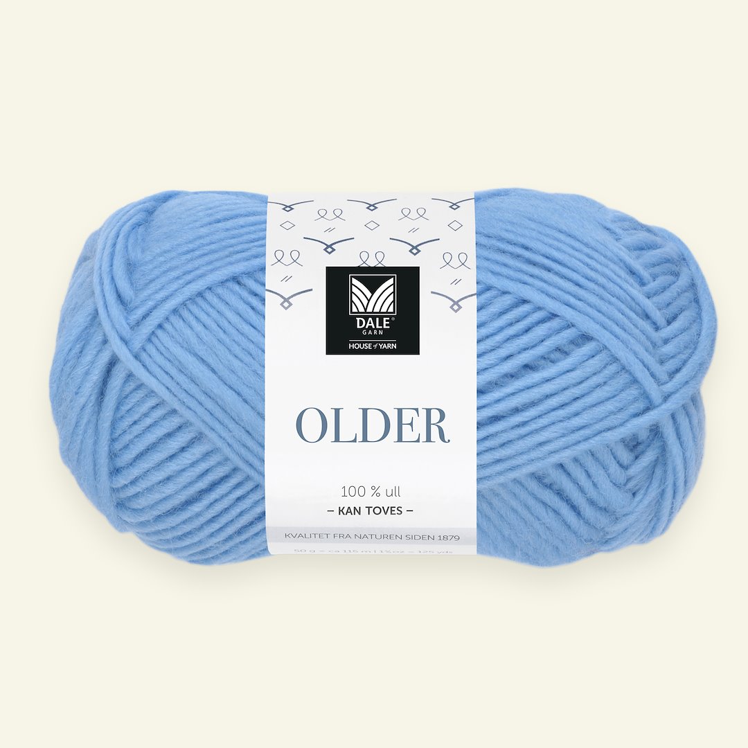 Se Dale Garn, 100% uldgarn "Older", lys blå (420) hos Selfmade