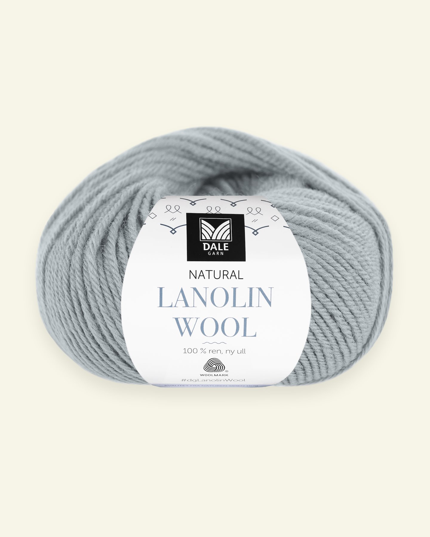 Dale Garn, 100% wool yarn "Lanolin Wool", dusty blue 90000299_pack