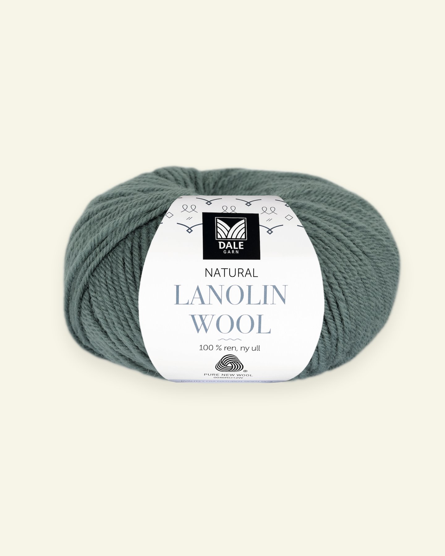 Dale Garn, 100% wool yarn "Lanolin Wool", eucalyptus 90000287_pack