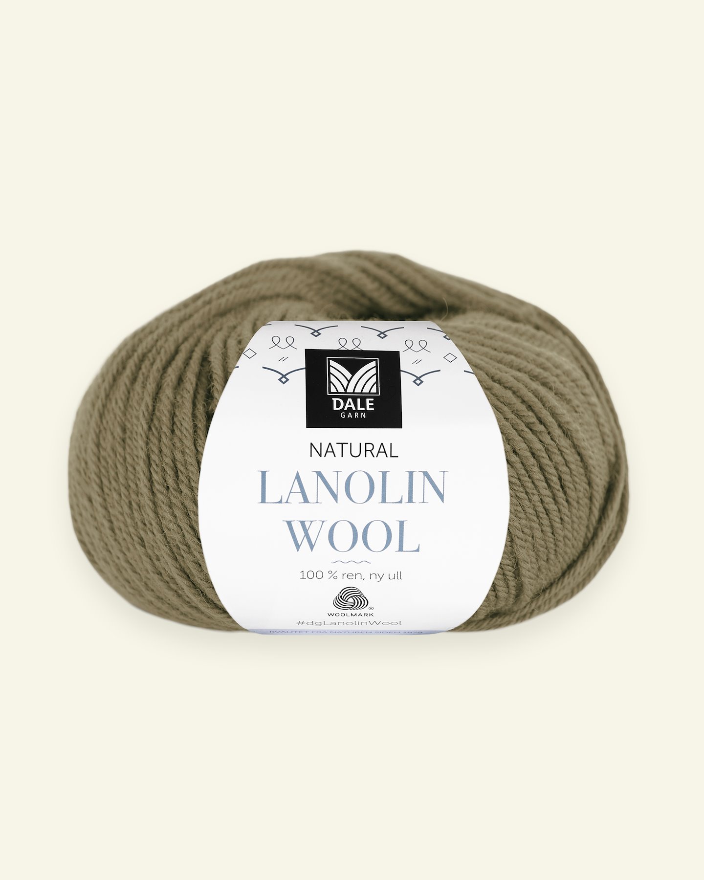 Dale Garn, 100% wool yarn "Lanolin Wool", olive green 90000304_pack
