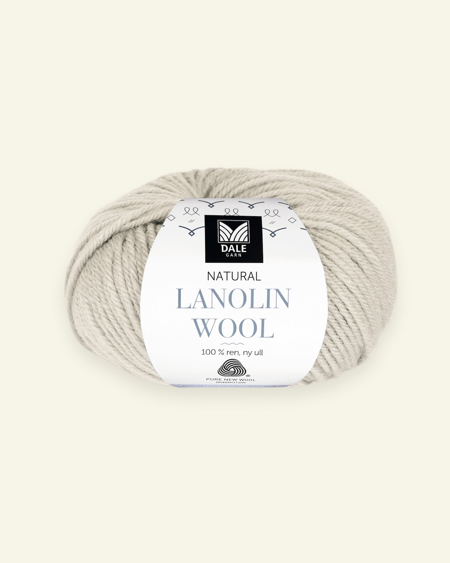 Dale Garn, 100% wool yarn "Lanolin Wool", sand 90000274_pack