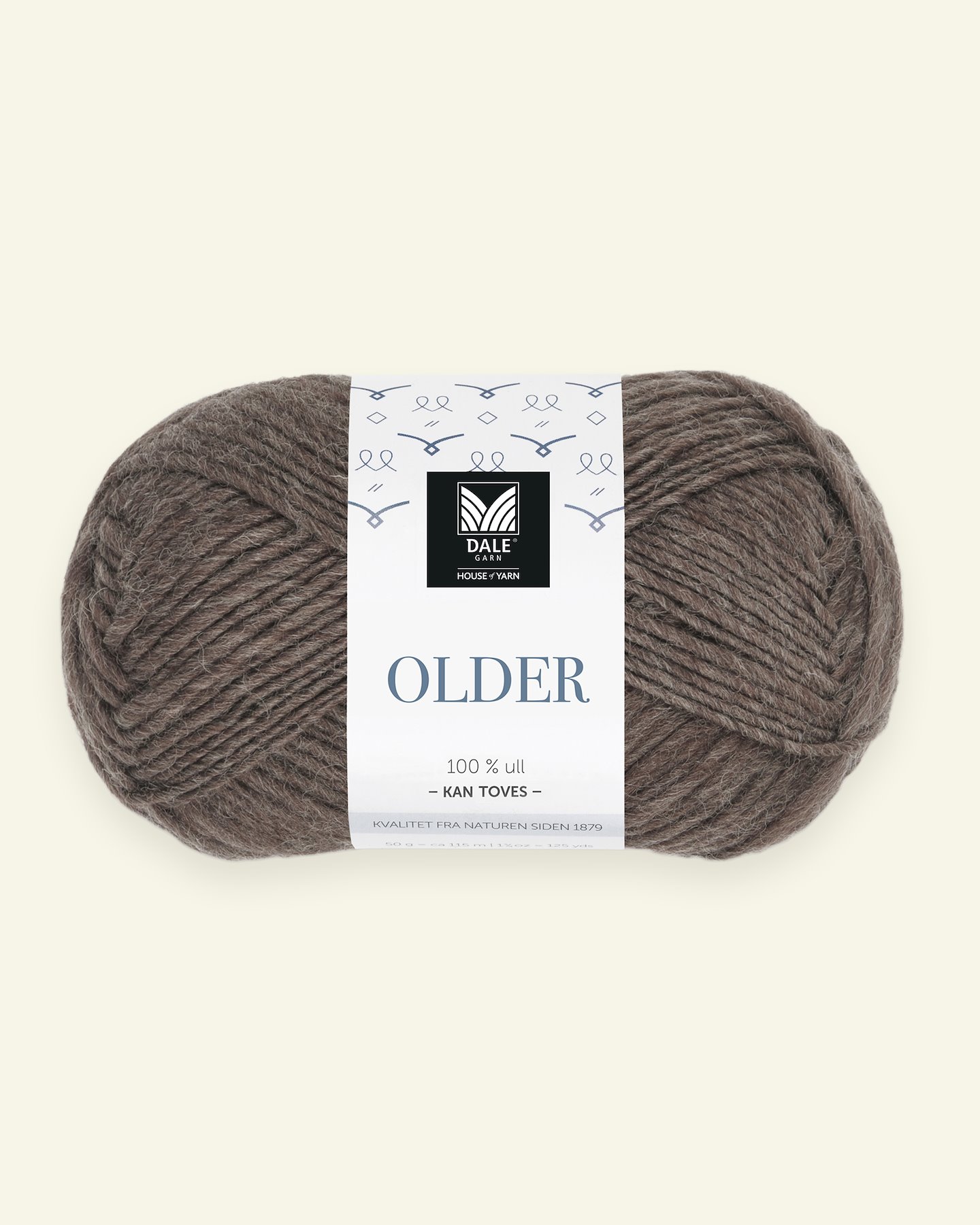 Dale Garn, 100% wool yarn "Older", brown mel. 90000473_pack