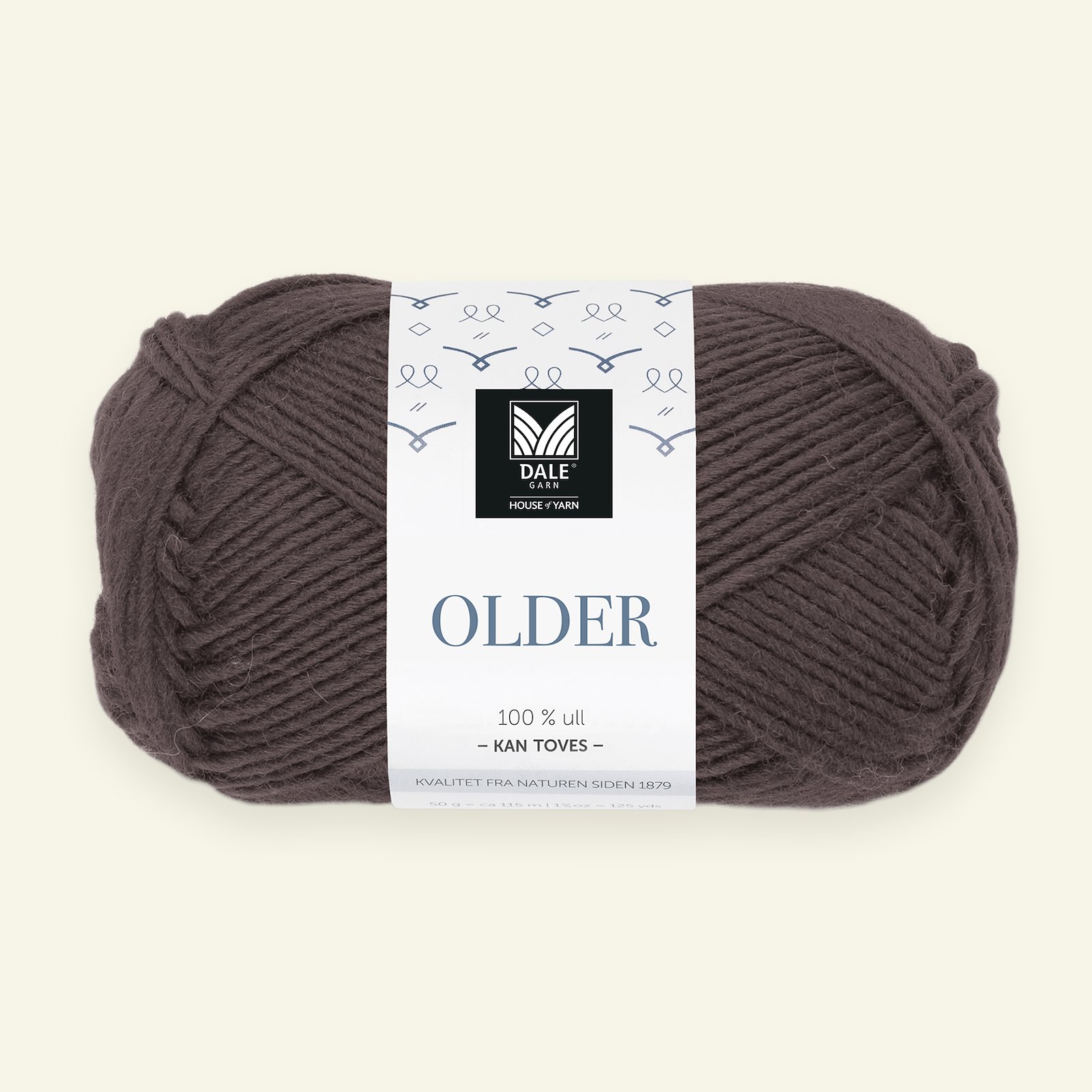 Dale Garn, 100% wool yarn "Older", dark brown (404) 90000474_pack
