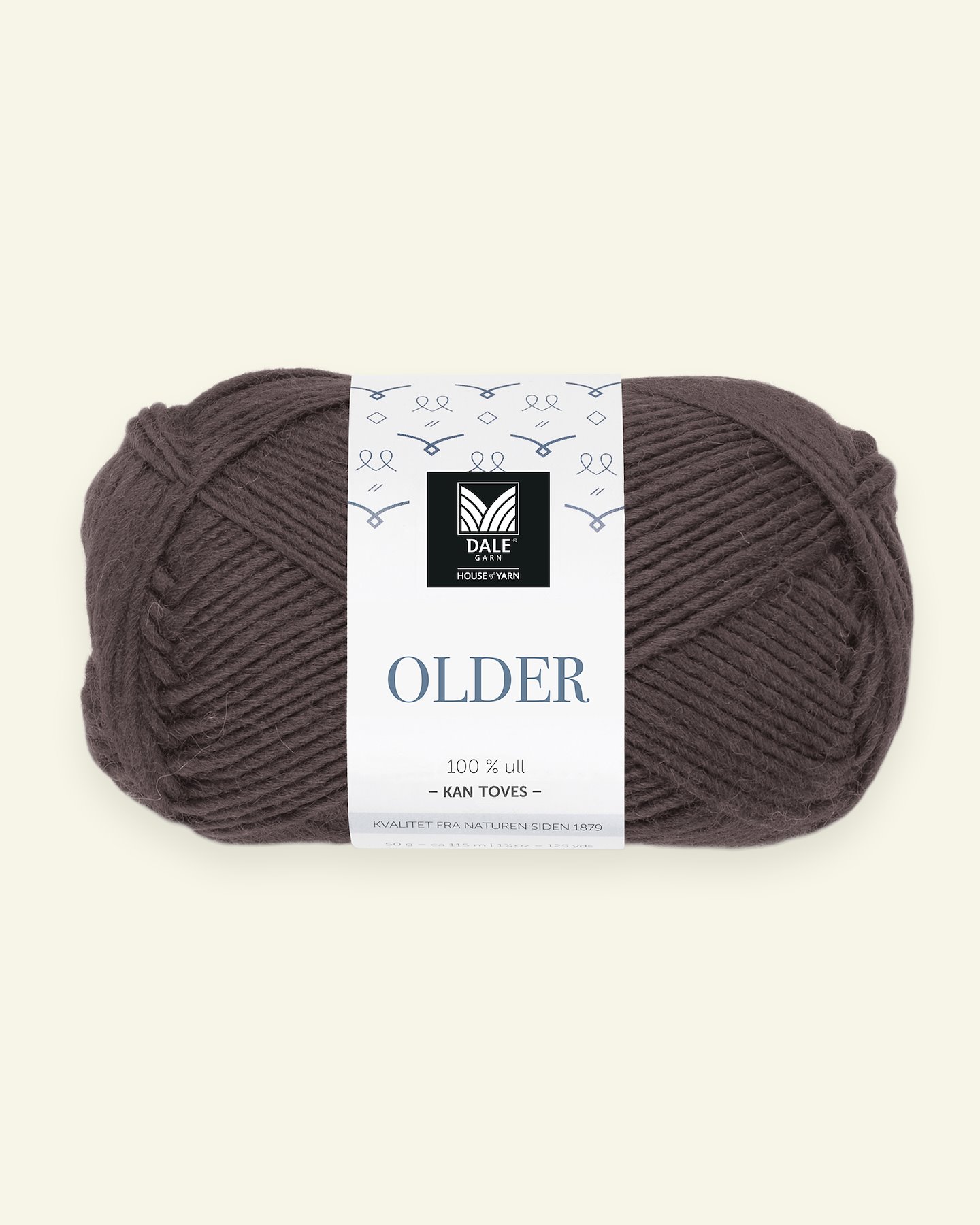 Dale Garn, 100% wool yarn "Older", dark brown 90000474_pack