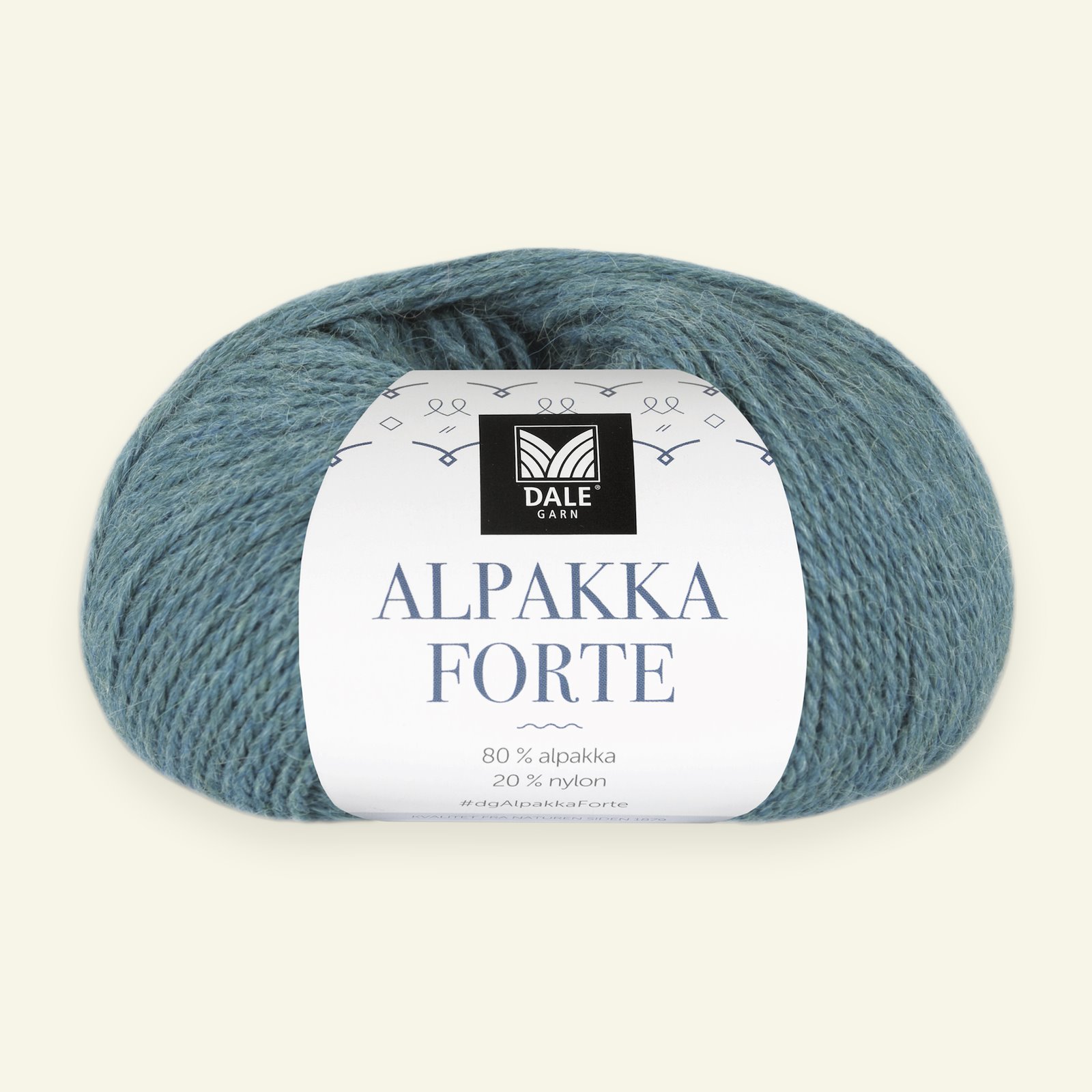 Dale Garn, alpaca yarn "Alpakka Forte", dark aqua mel. (730) 90000456_pack